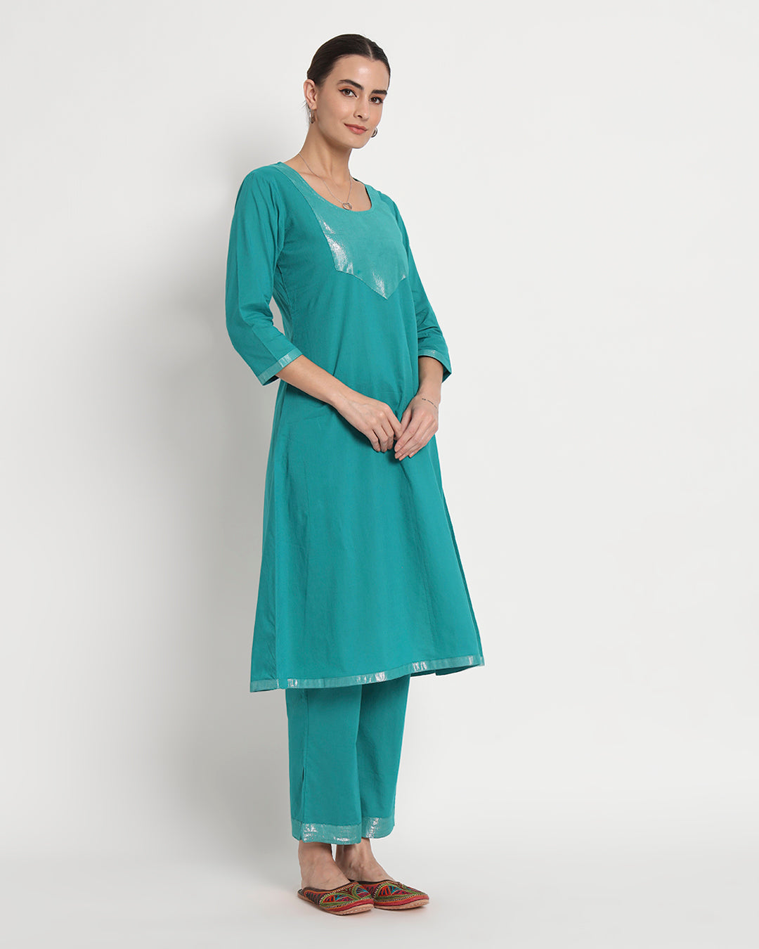 Green Gleam Elegance Reimagined Gala Co-ord Set