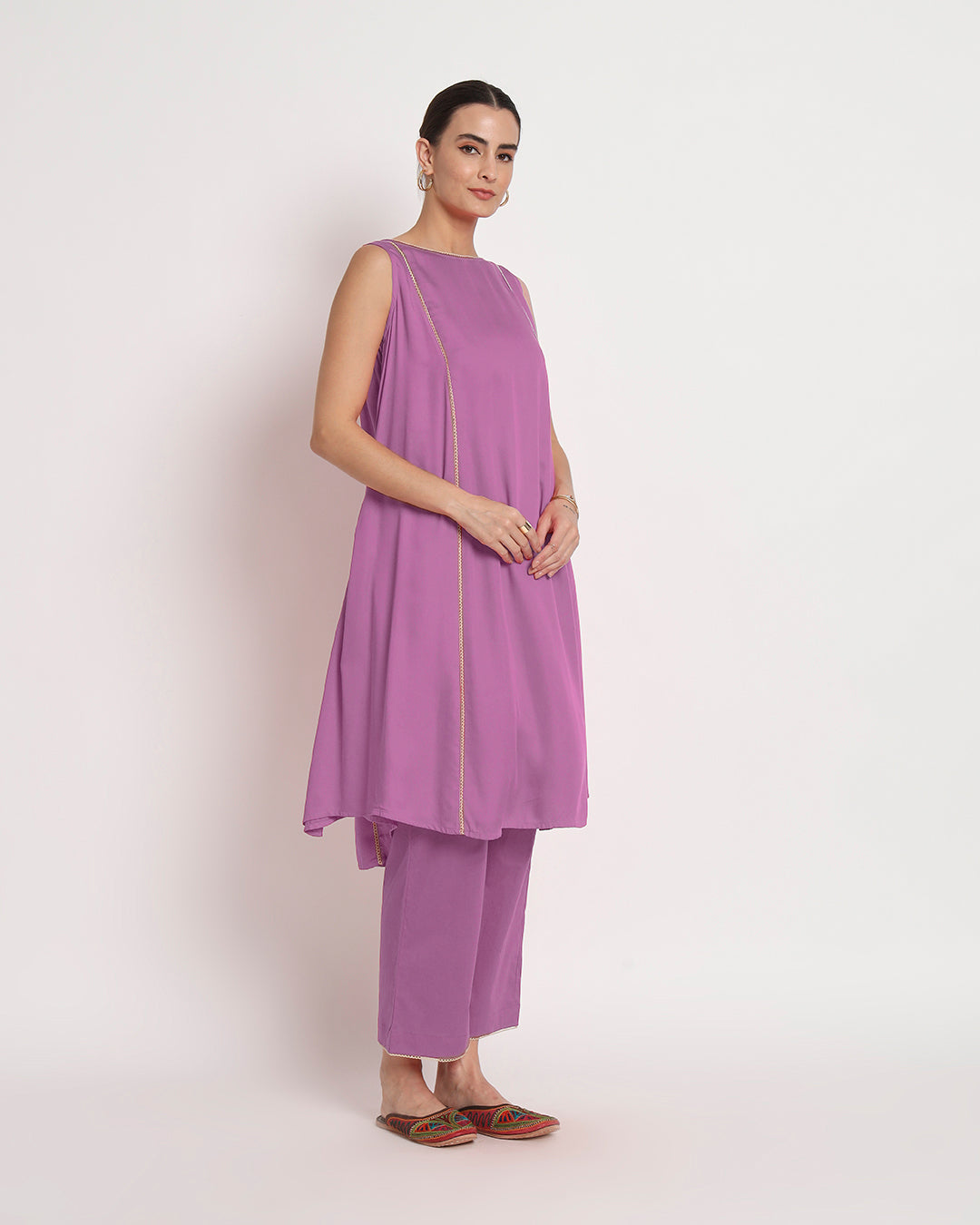 Wisteria Purple Whimsy Gala Flared Co-ord Set