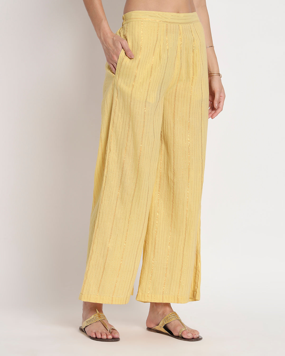 Summer Yellow Glisten Glamour Gala Co-ord Set