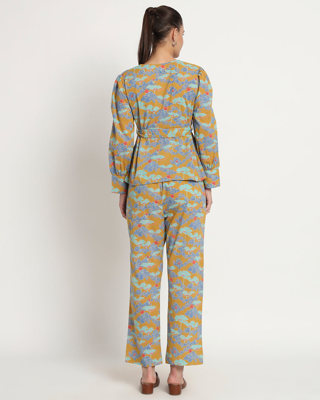 Printed Artful Edges Wrap Co-ord Set