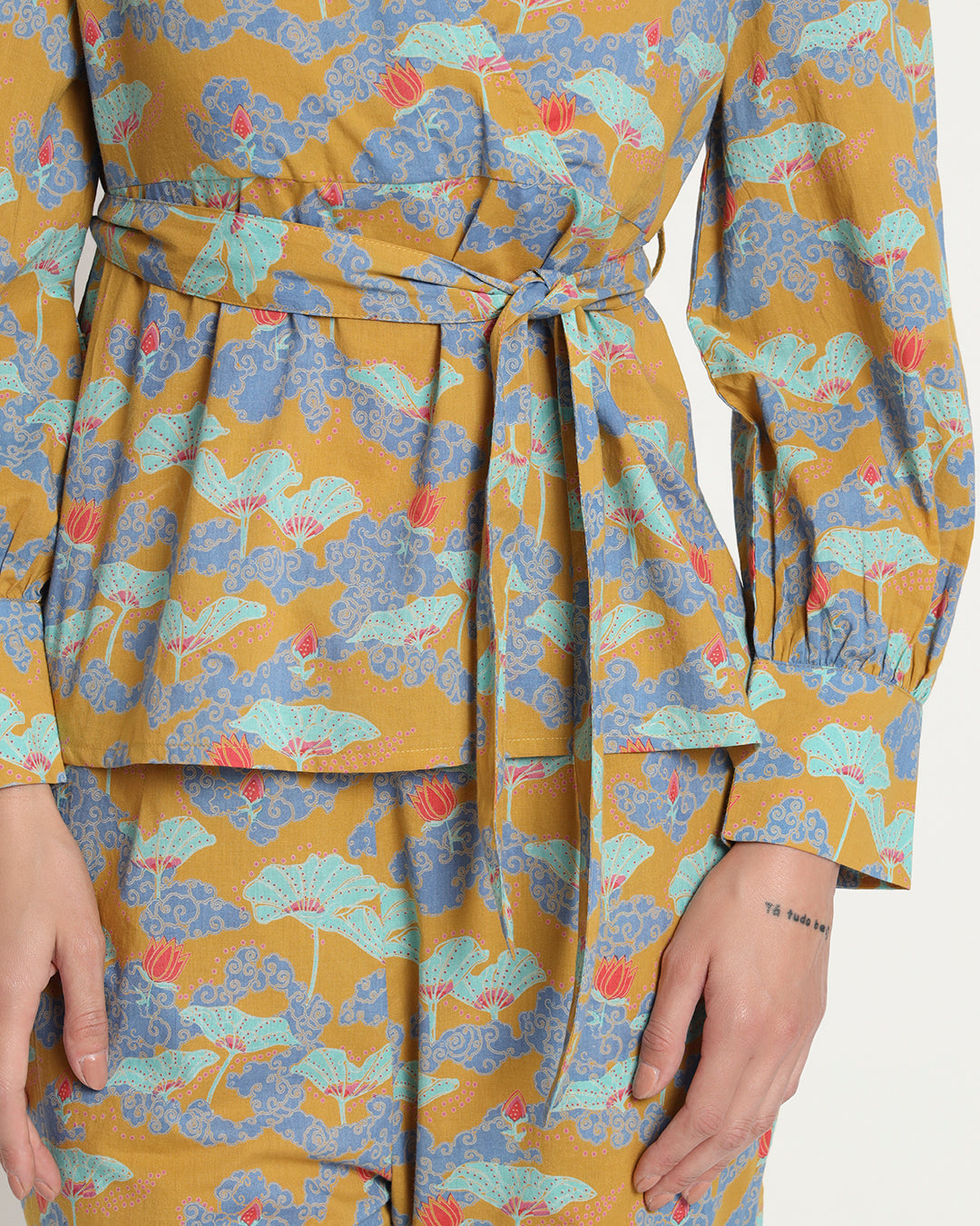 Printed Artful Edges Wrap Co-ord Set