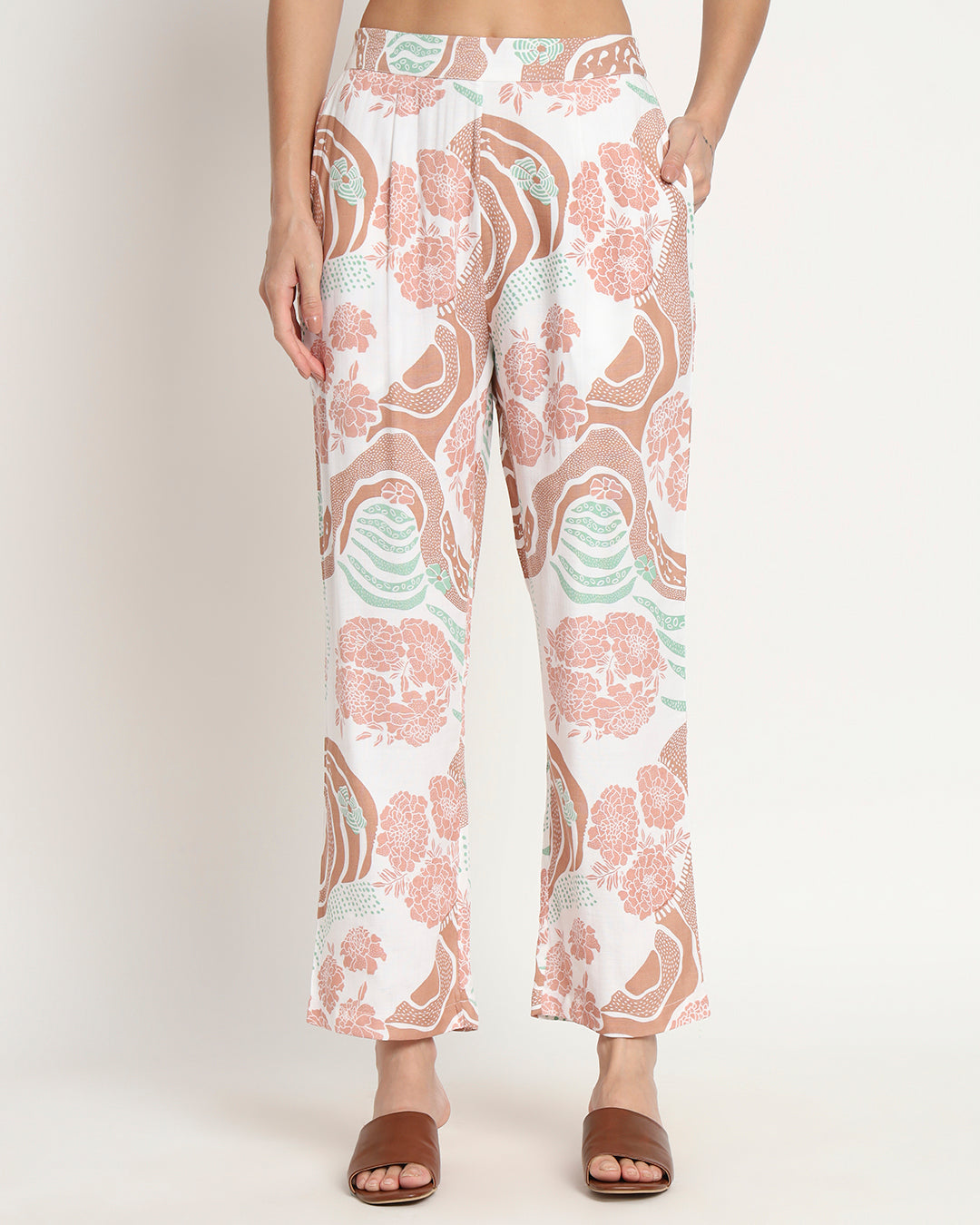 Printed Drifting Dune Wrap Co-ord Set