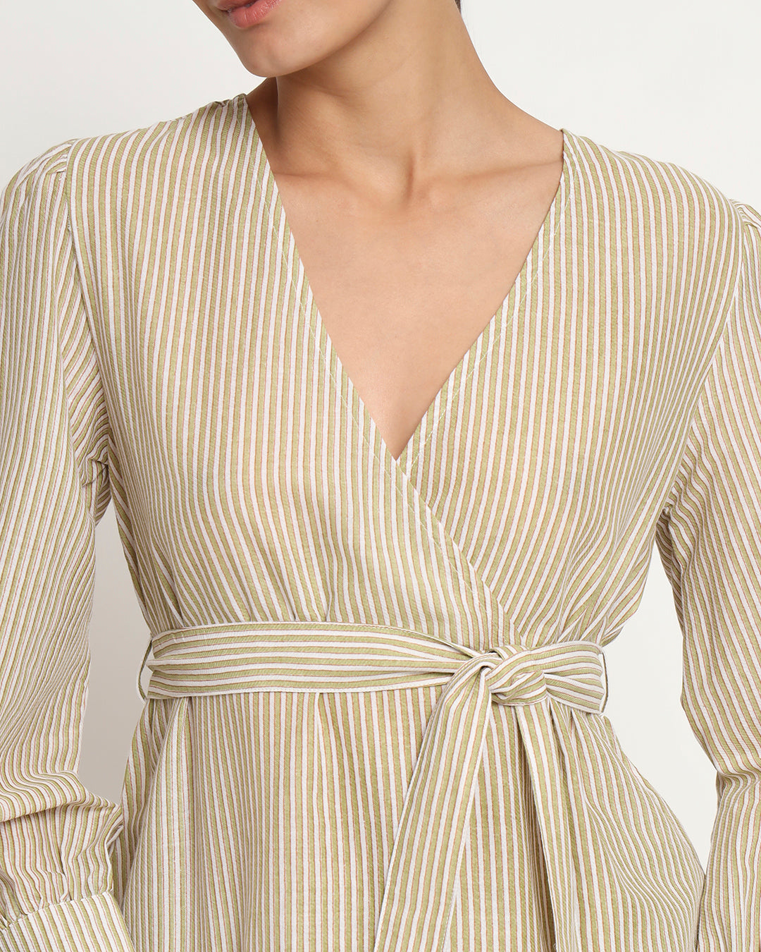 Printed Rhythmic Sandy Dues Wrap Co-ord Set