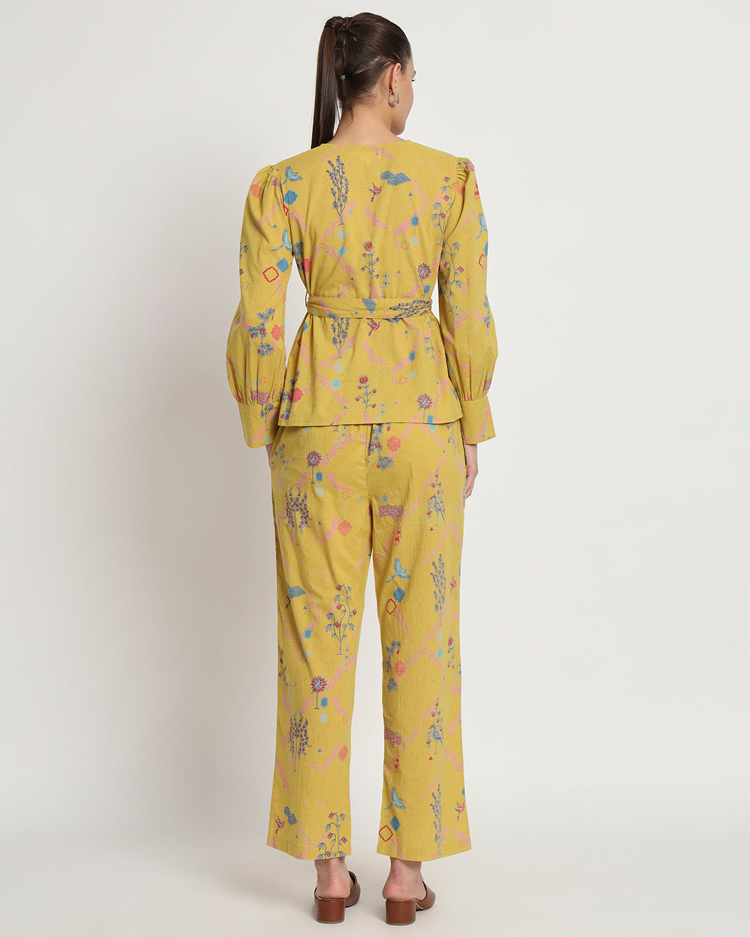 Printed Avian Oasis Wrap Co-Ord Set