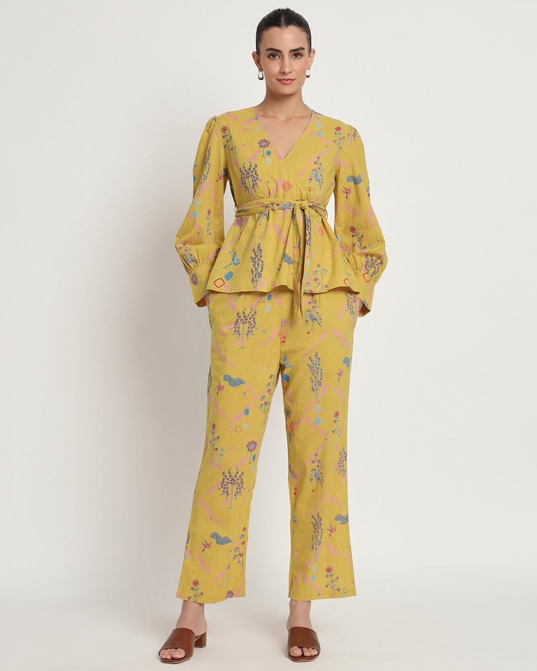 Printed Avian Oasis Wrap Co-Ord Set