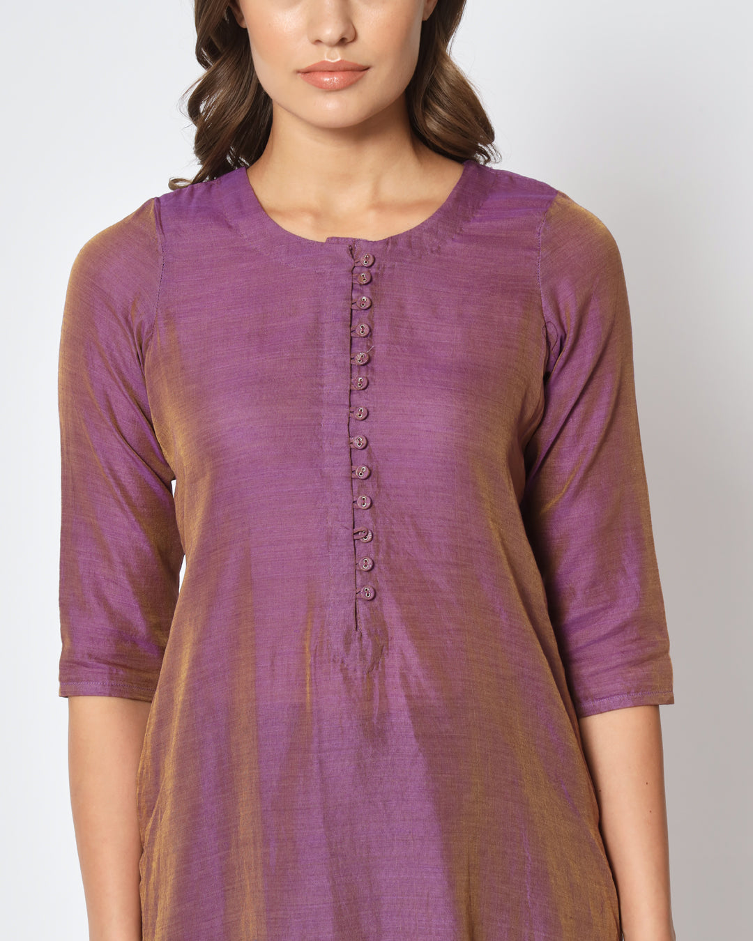 Violet Festive Chanderi Co-ord Set
