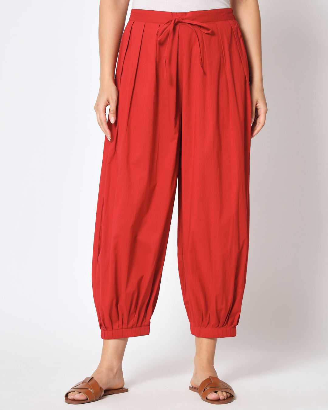 Classic Red Lace Affair Solid Co-ord Set