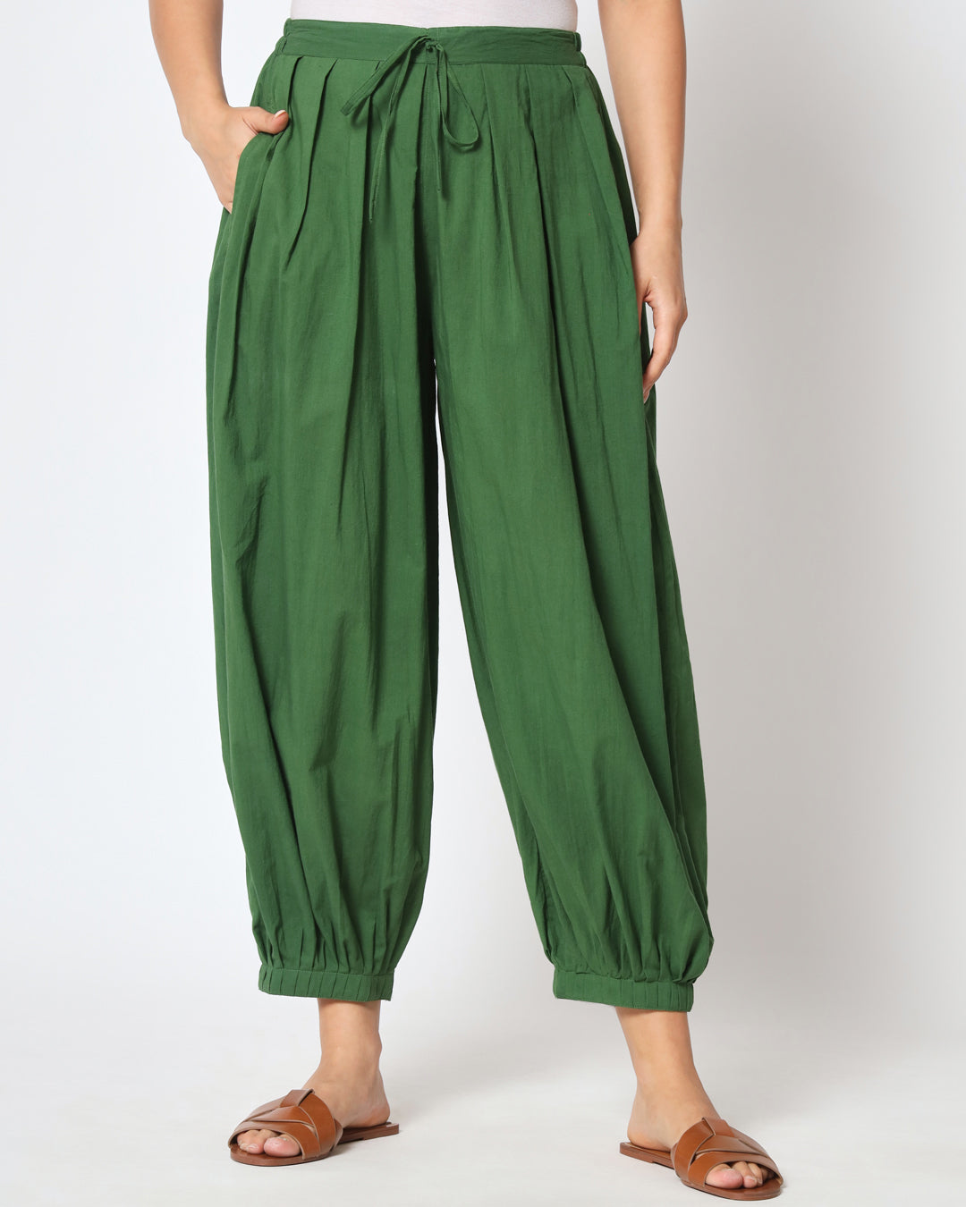 Greening Spring Pleated Salwar