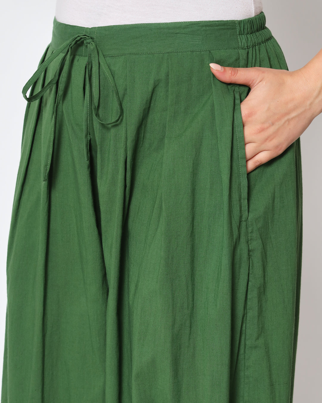 Greening Spring Pleated Salwar