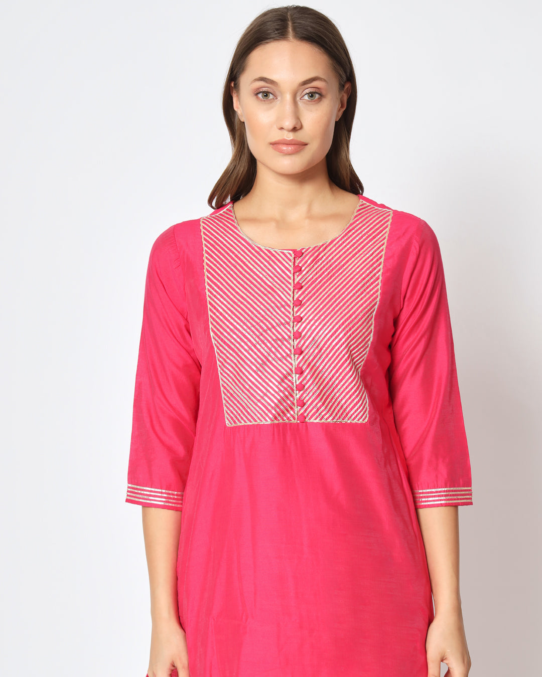 Modern Maharani! Gulabi Festive Chanderi Co-ord Set
