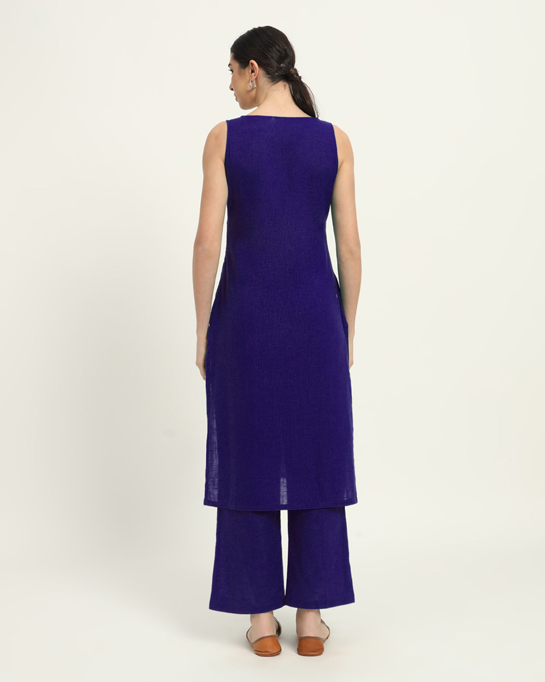 Combo: Blue Dawn & Aurora Purple Modern Muse Sweetheart Solid Kurta