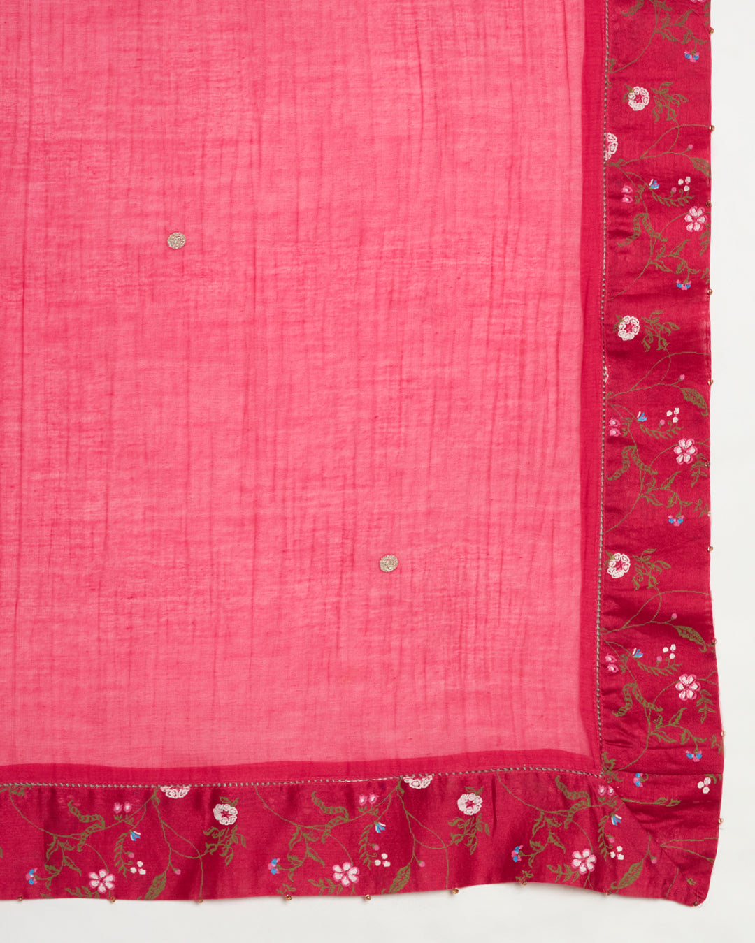 Set of 3- Violet Meets Pink Festive Chanderi Set