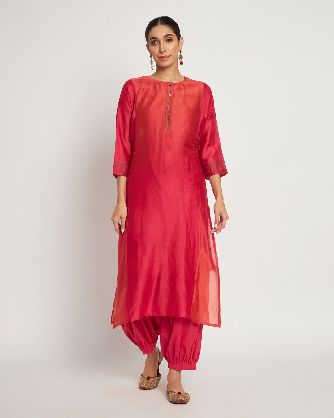 Exotic Ombre Festive Chanderi Co-ord Set