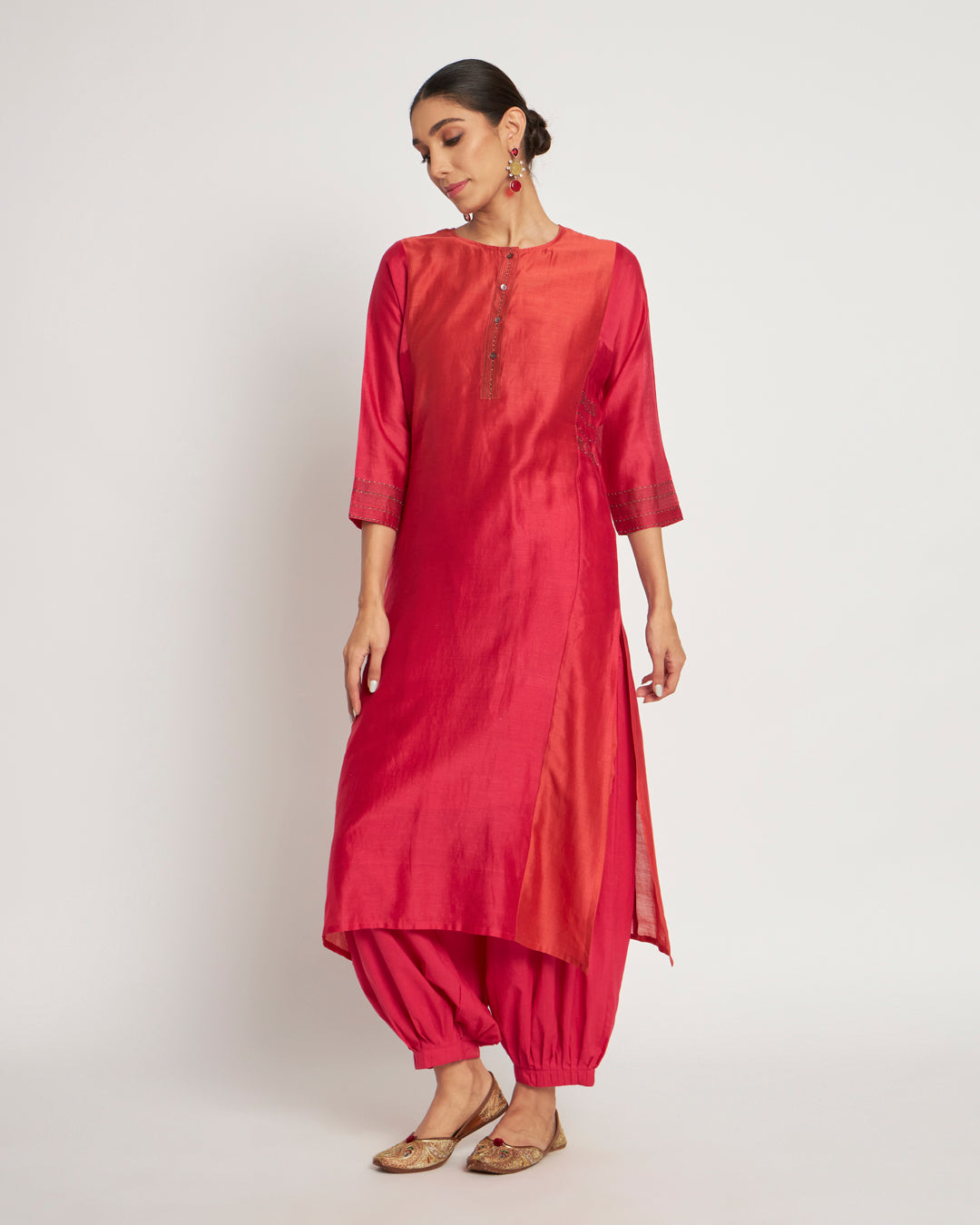 Exotic Ombre Festive Chanderi Co-ord Set