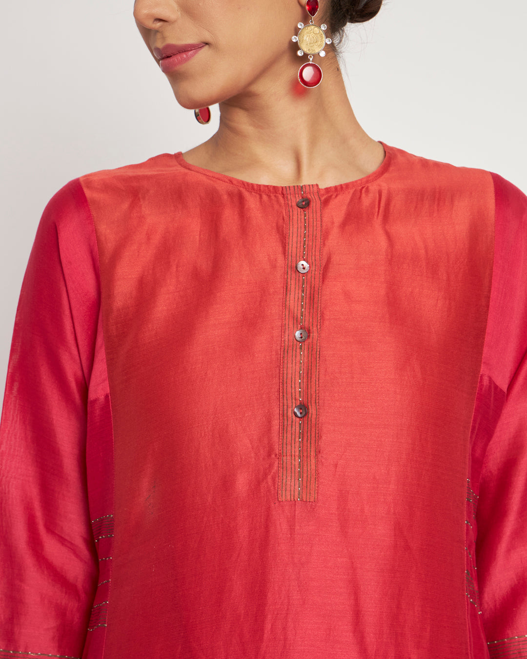 Exotic Ombre Festive Chanderi Co-ord Set