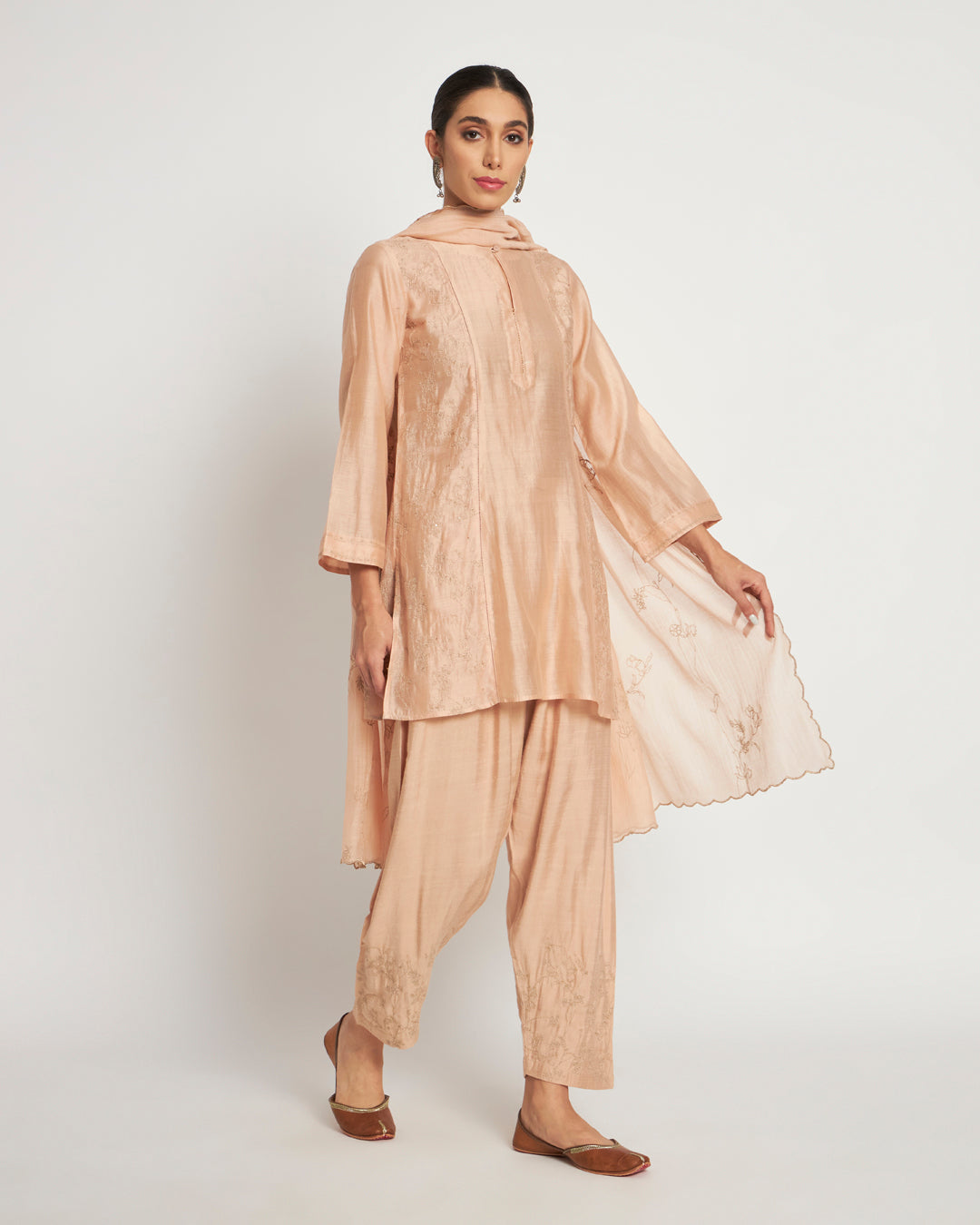 Set of 3- Rosy Blush Embellished Set