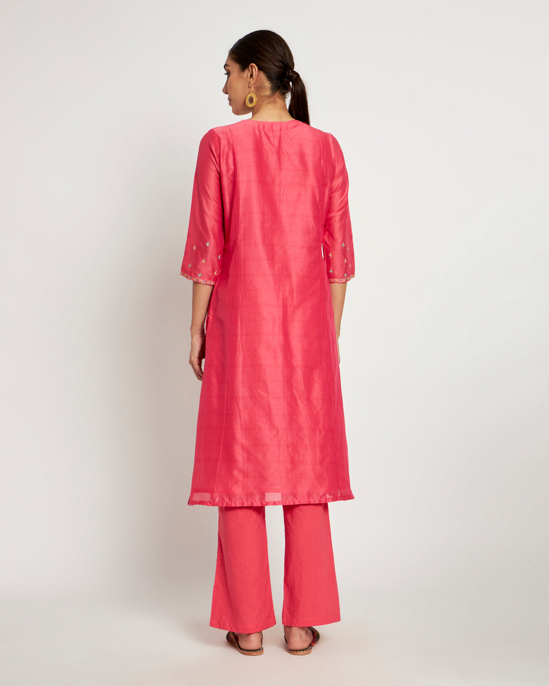 Twinkling Rani Aari Work Festive Co-ord Set