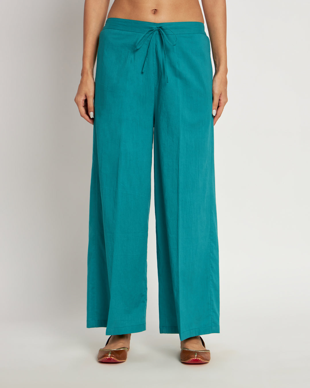 Green Gleam Wide Pants