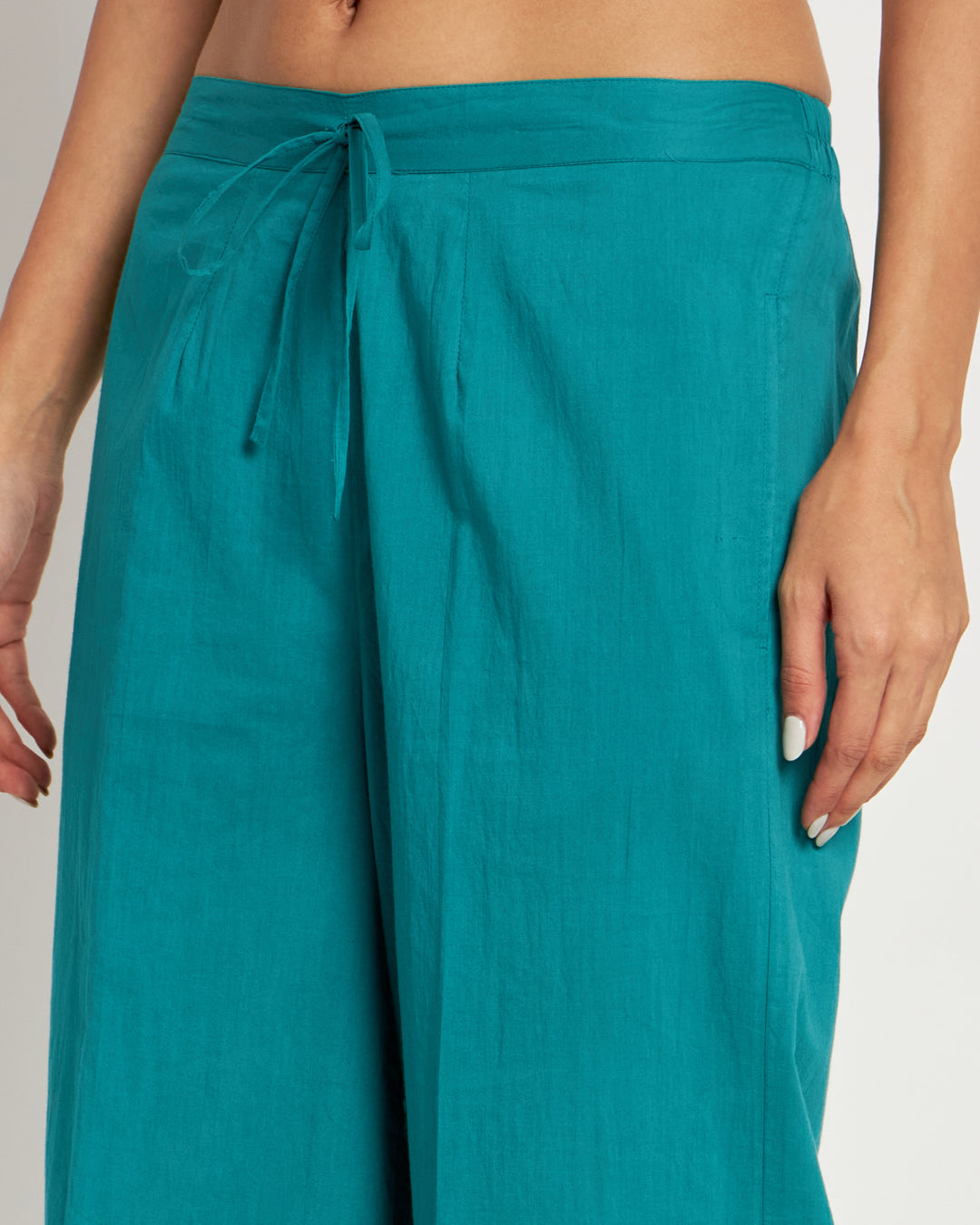 Green Gleam Wide Pants