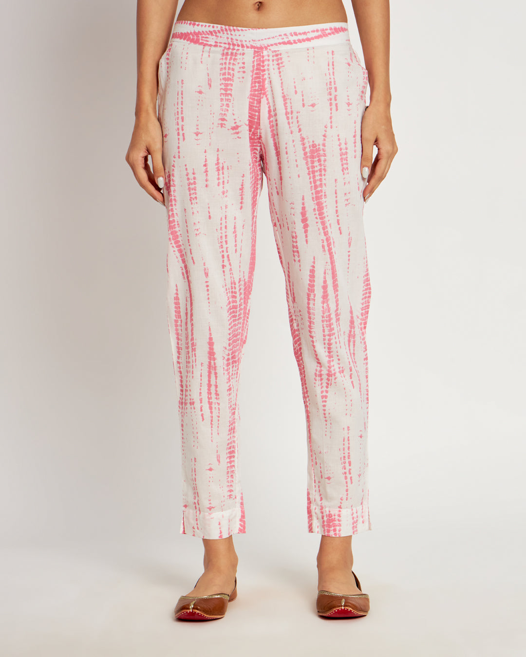Printed Blush Pink Shibori Bliss Collared Co-ord Set