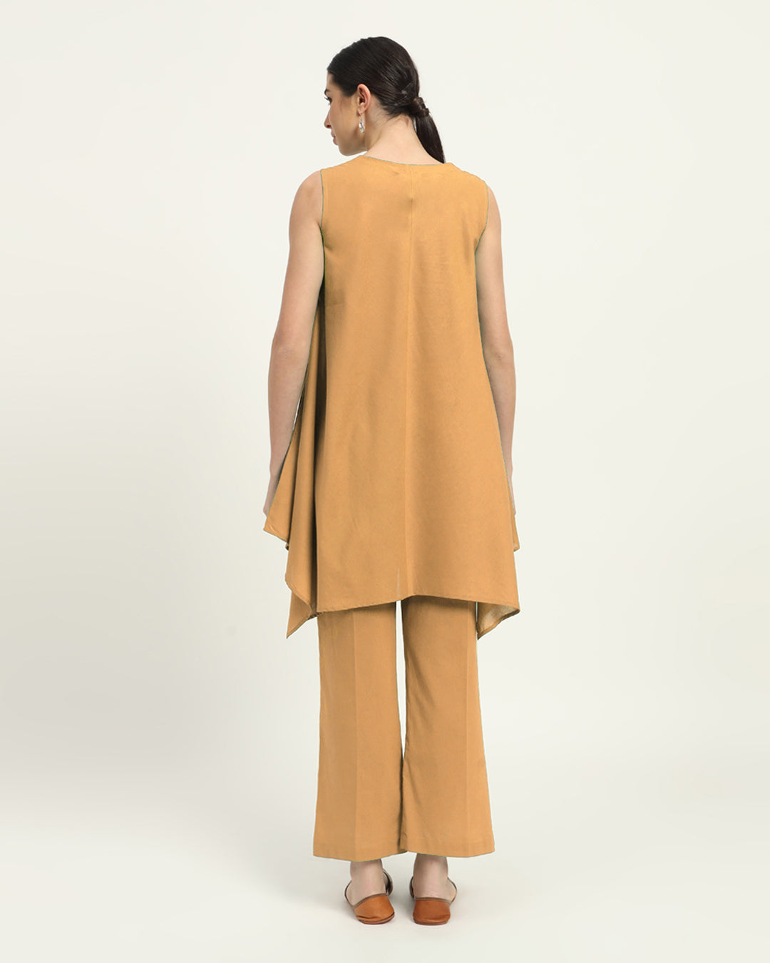 Combo: Beige & Blue Dawn Midsummer Dream Solid Kurta