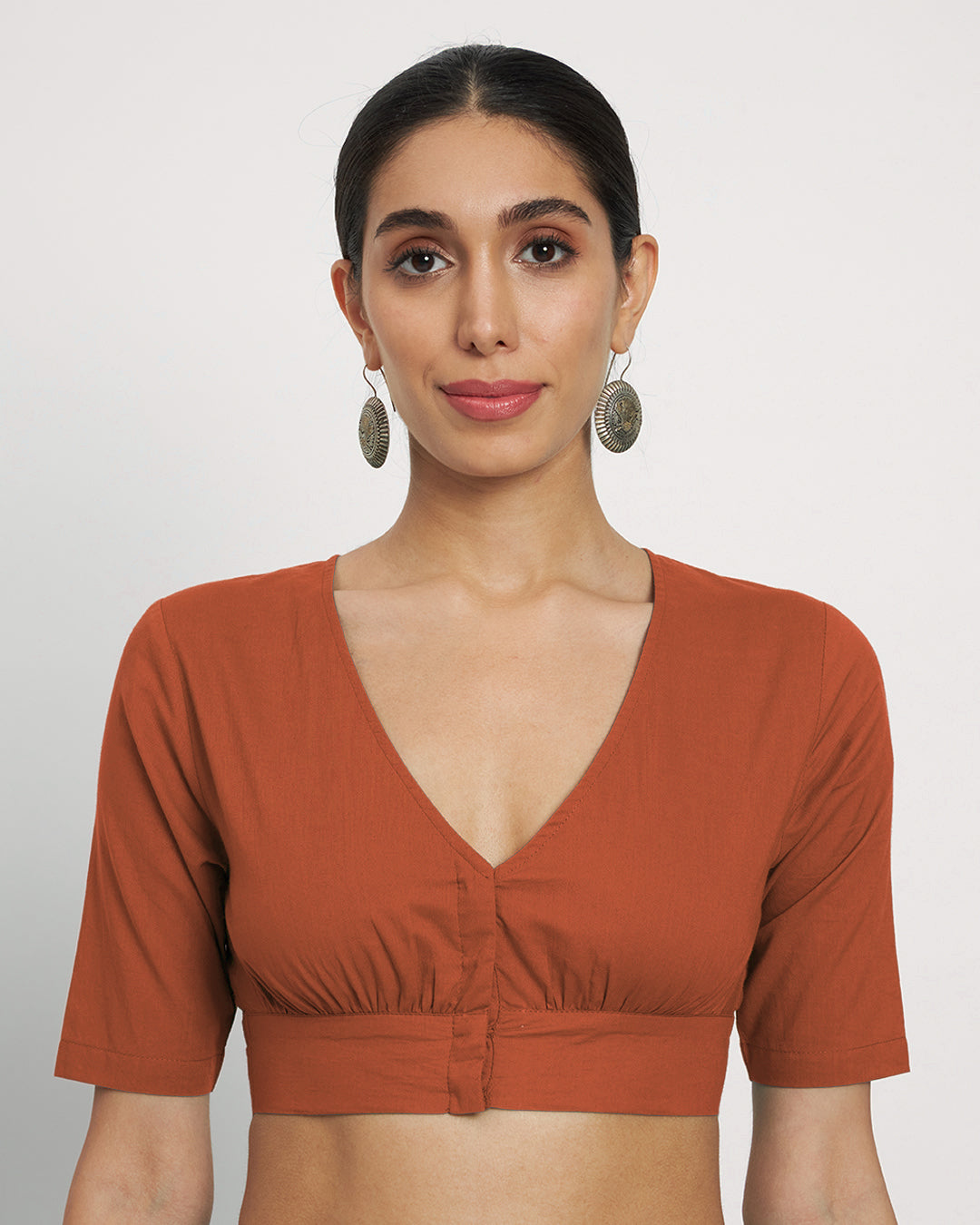 Blush In Love V Gathers Blouse
