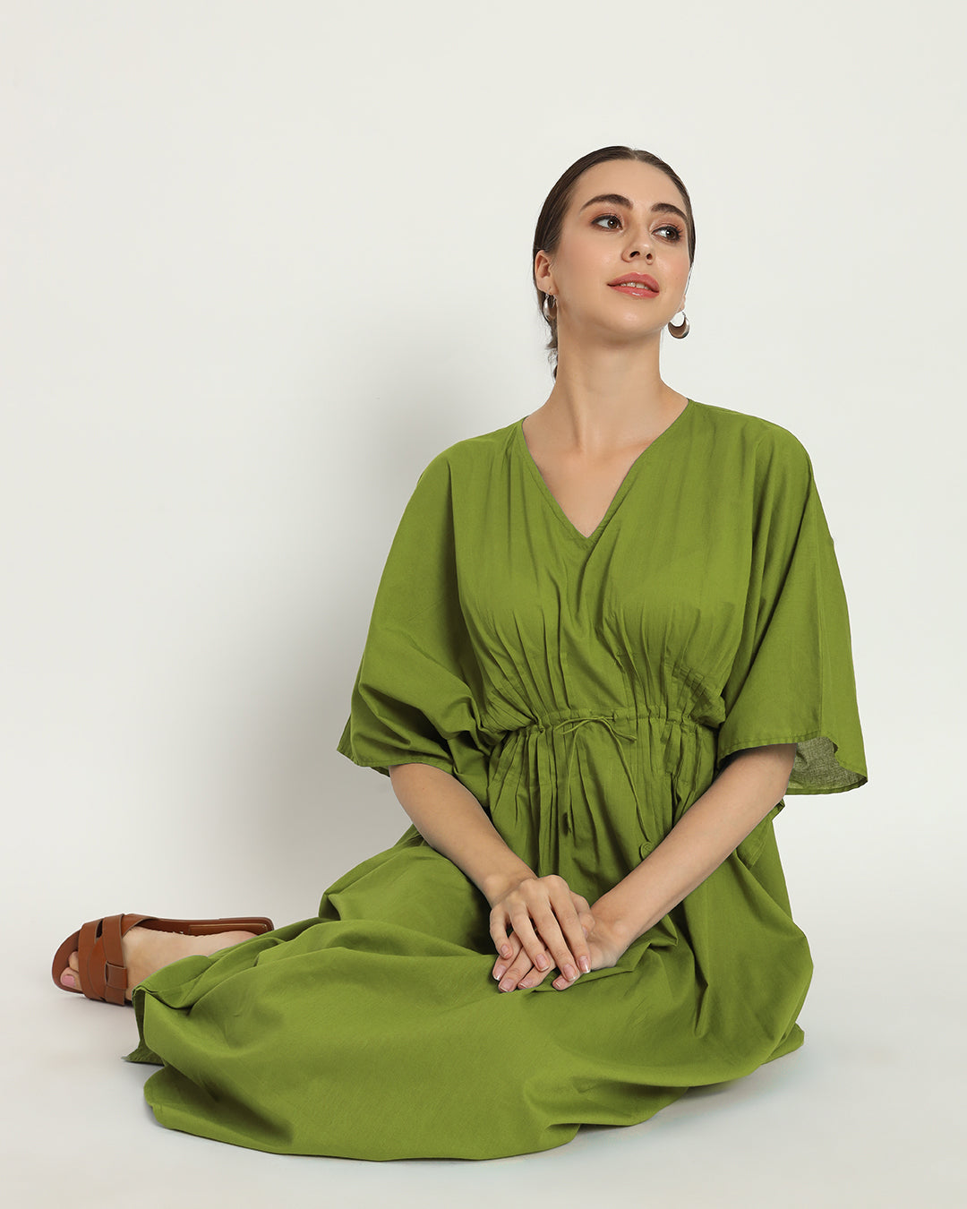Sage Green Kaftan Starry Nightdress