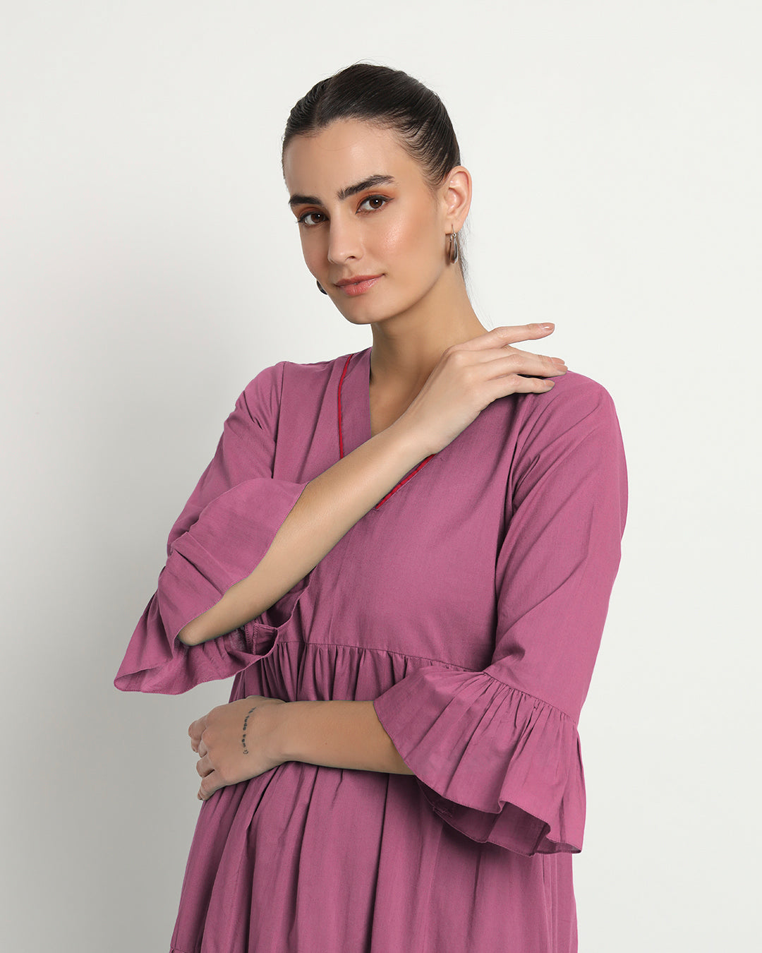 Wings Of Rose Flounce & Flow Maxi Dress