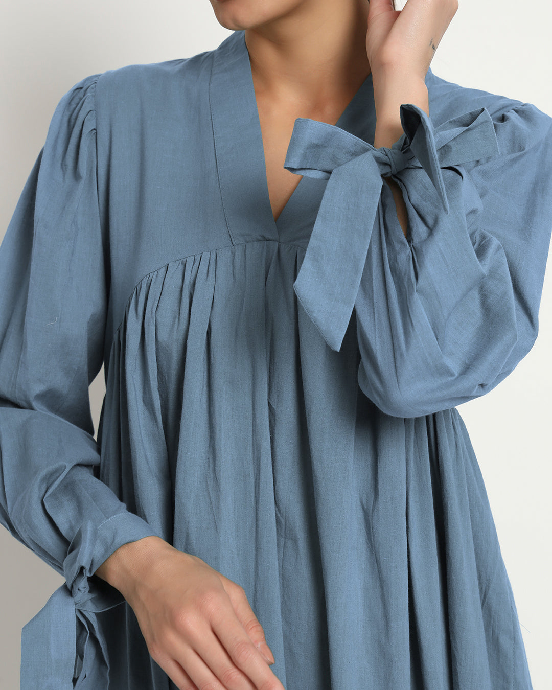 Blue Dawn Bowtiful Gathering V Neck Dress