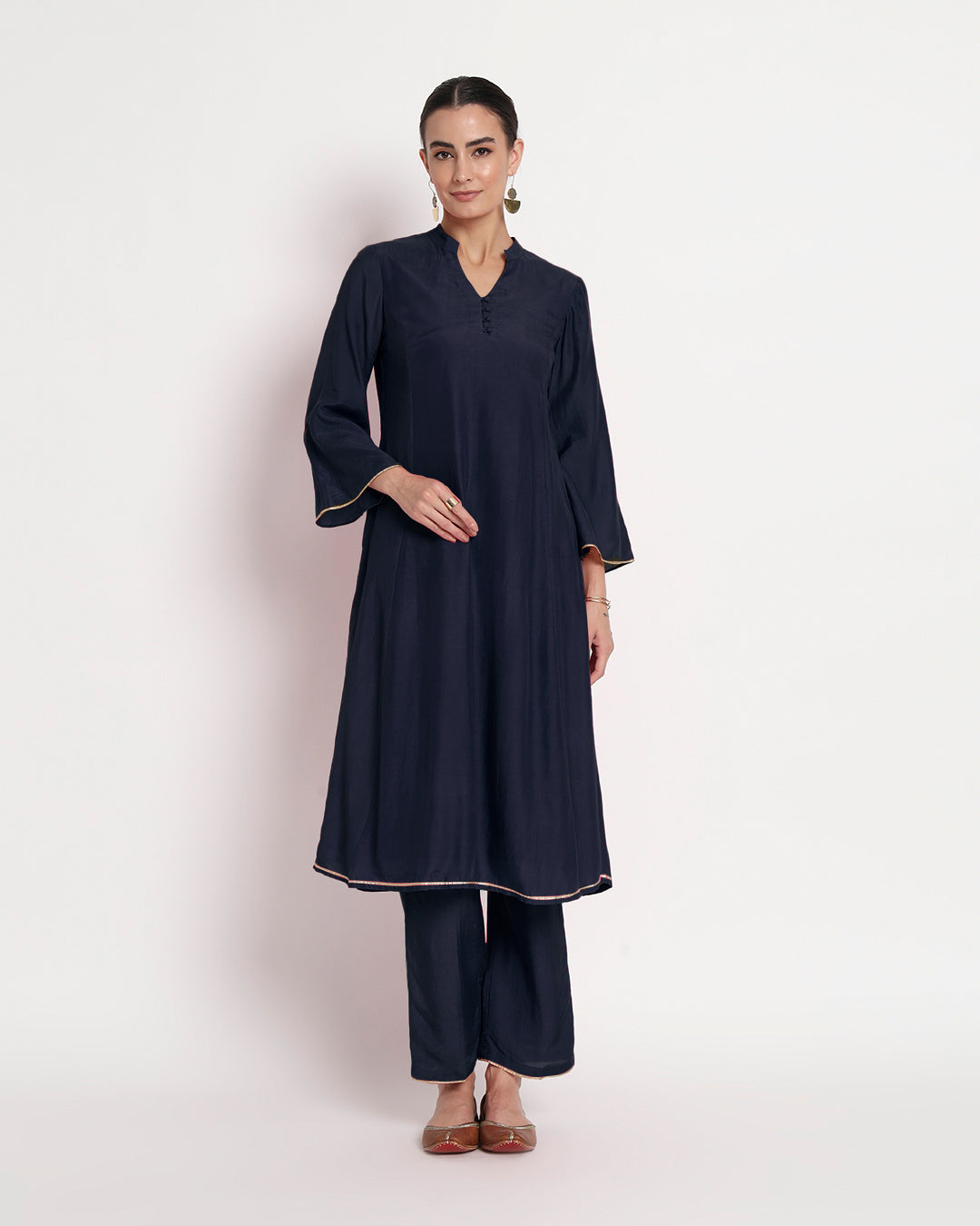 Midnight Blue Royal Notch Gala Co-ord Set