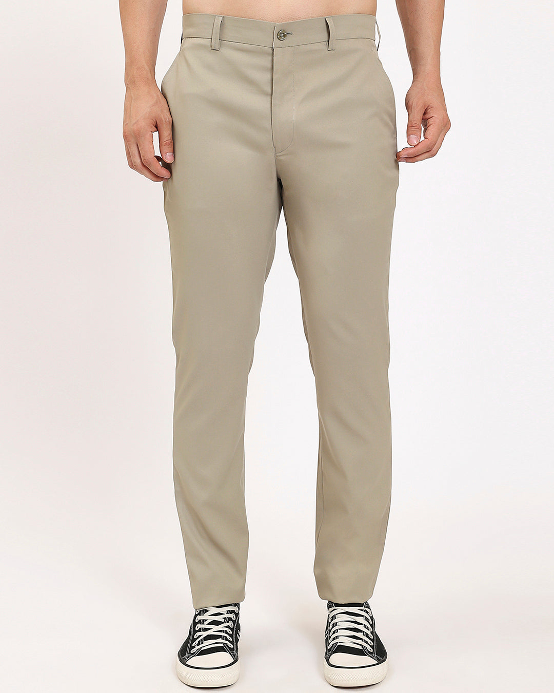 Combo: Psy Slim Fit Black & Olive Green Men's Pants