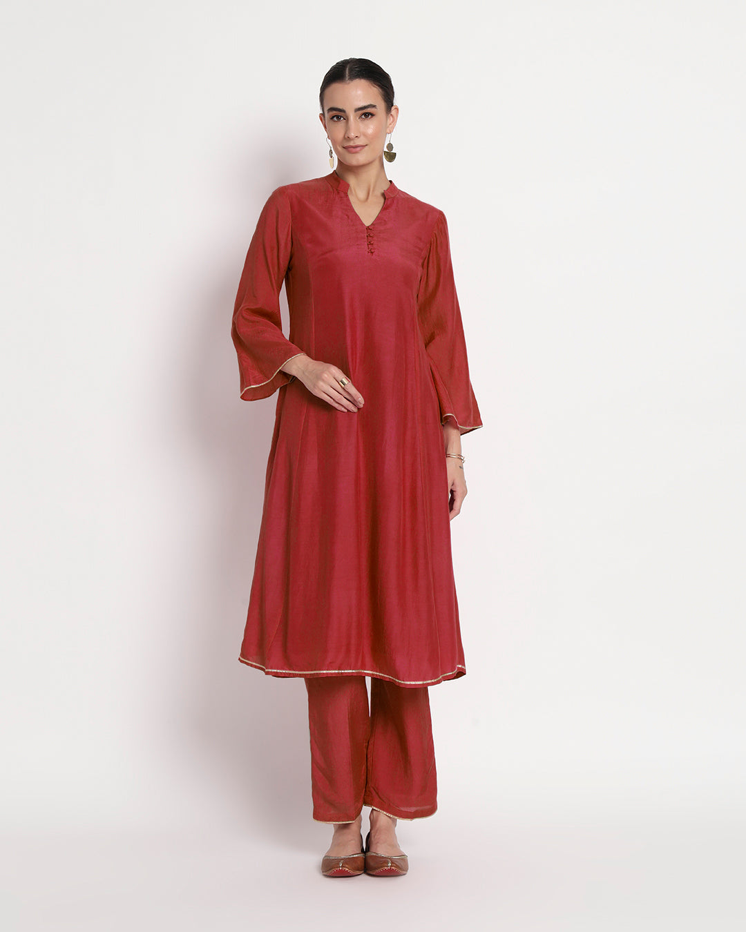 Russet Red Royal Notch Gala Co-ord Set