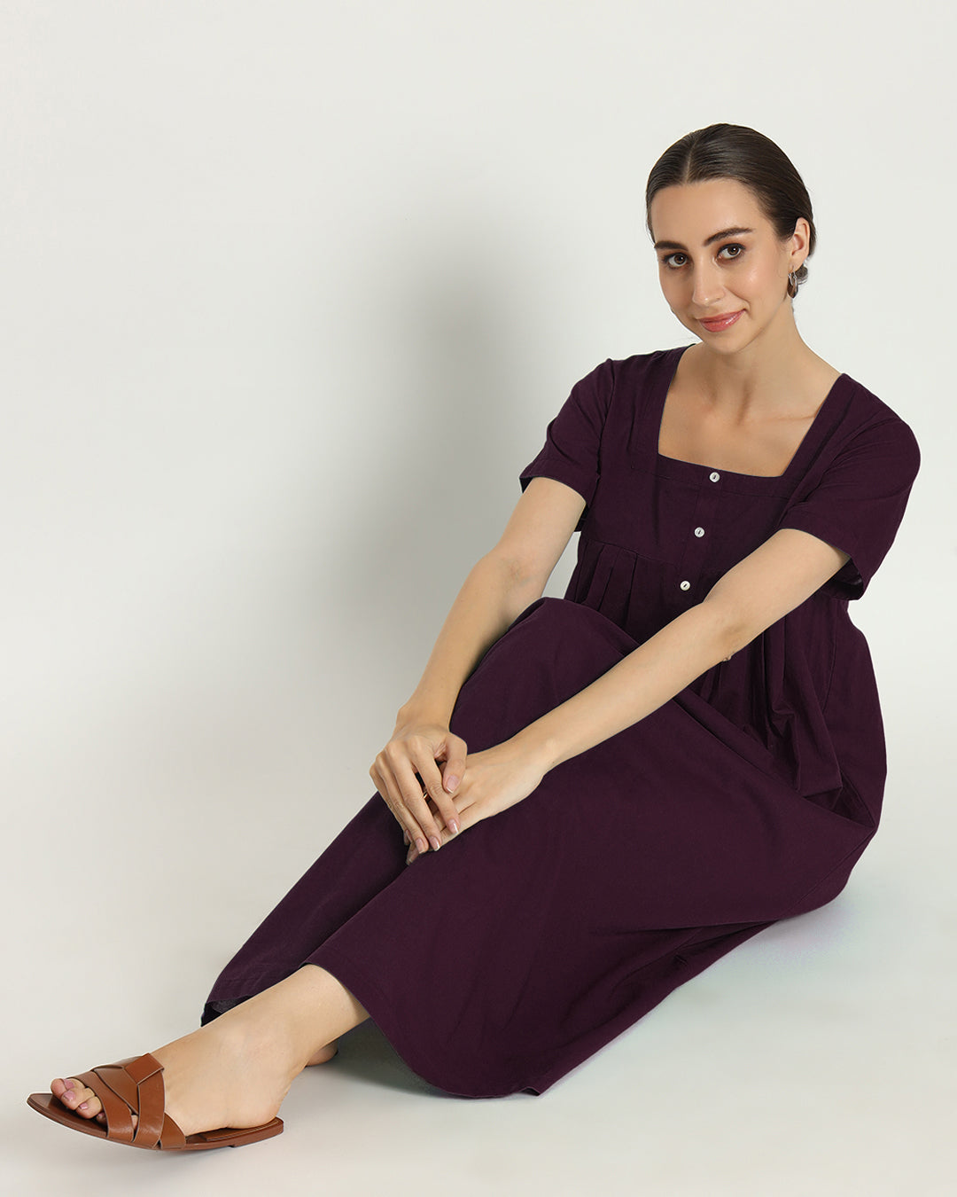 Plum Passion Square Neck Serenity Nightdress