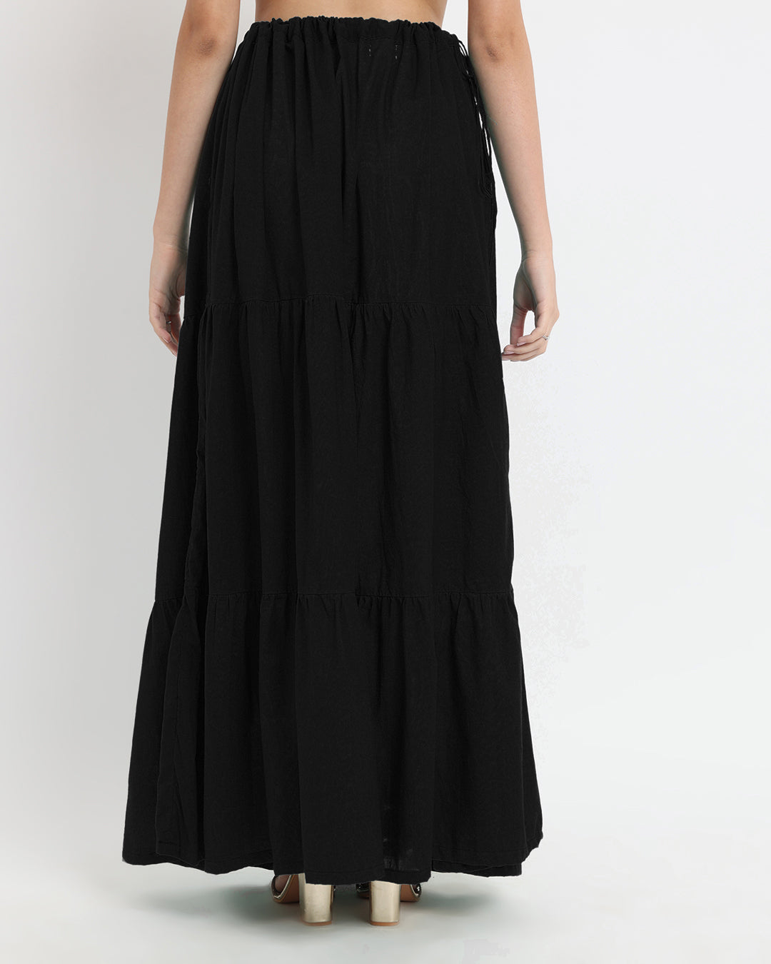 Classic Black Tiered Skirt