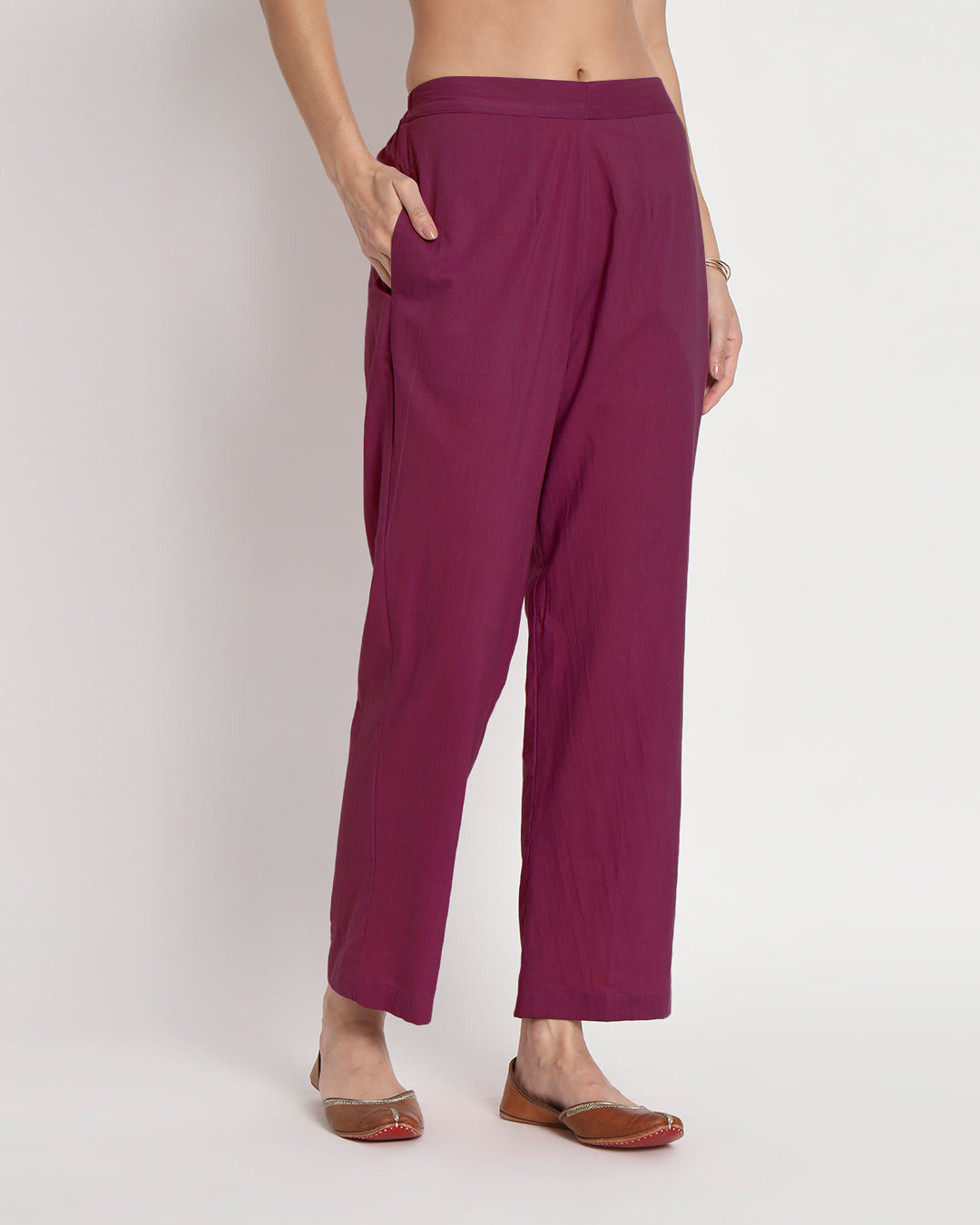 Russet Red Royal Hand Embroidered Gala Co-ord Set