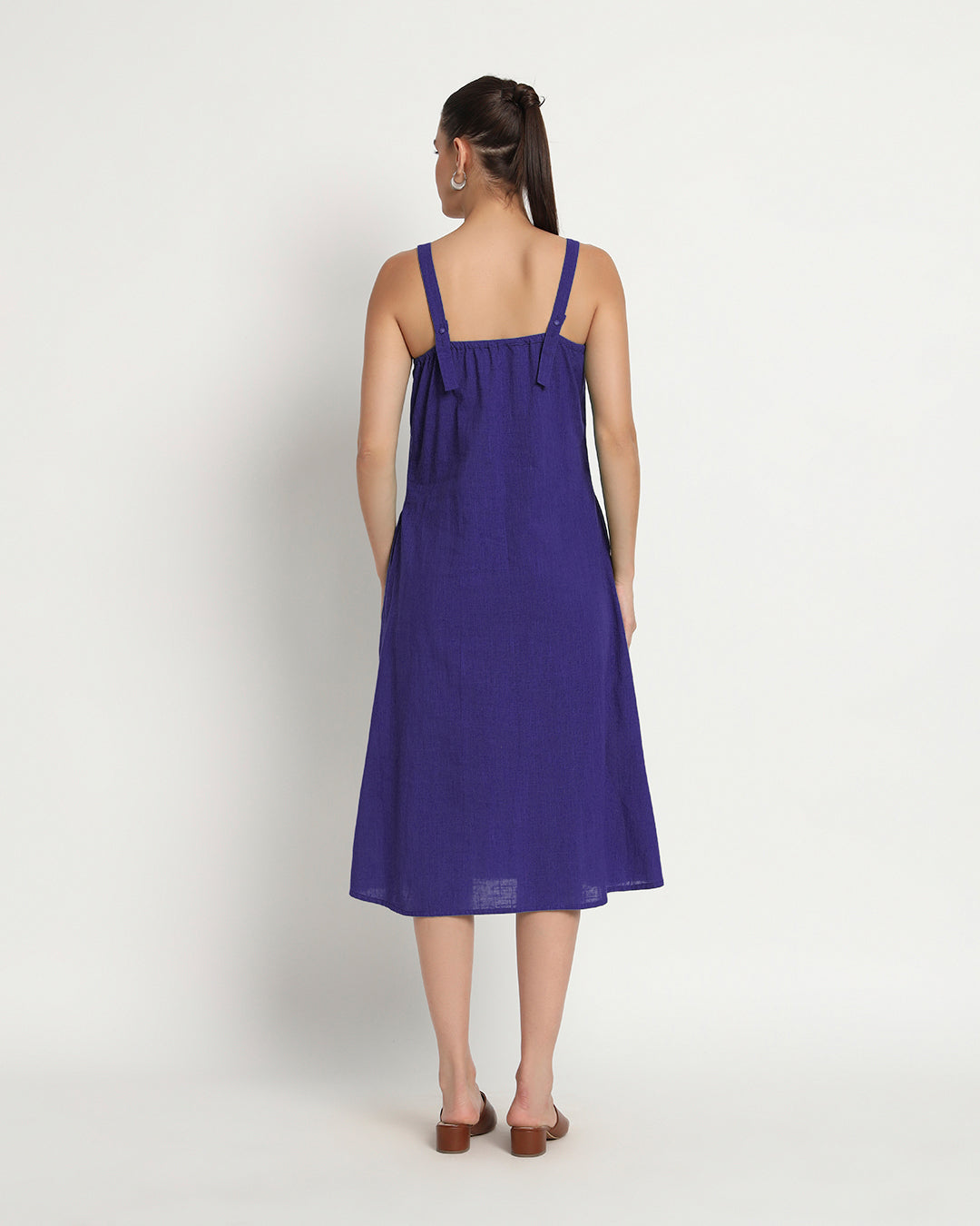 Aurora Purple Dreamy Flare Spaghetti Dress