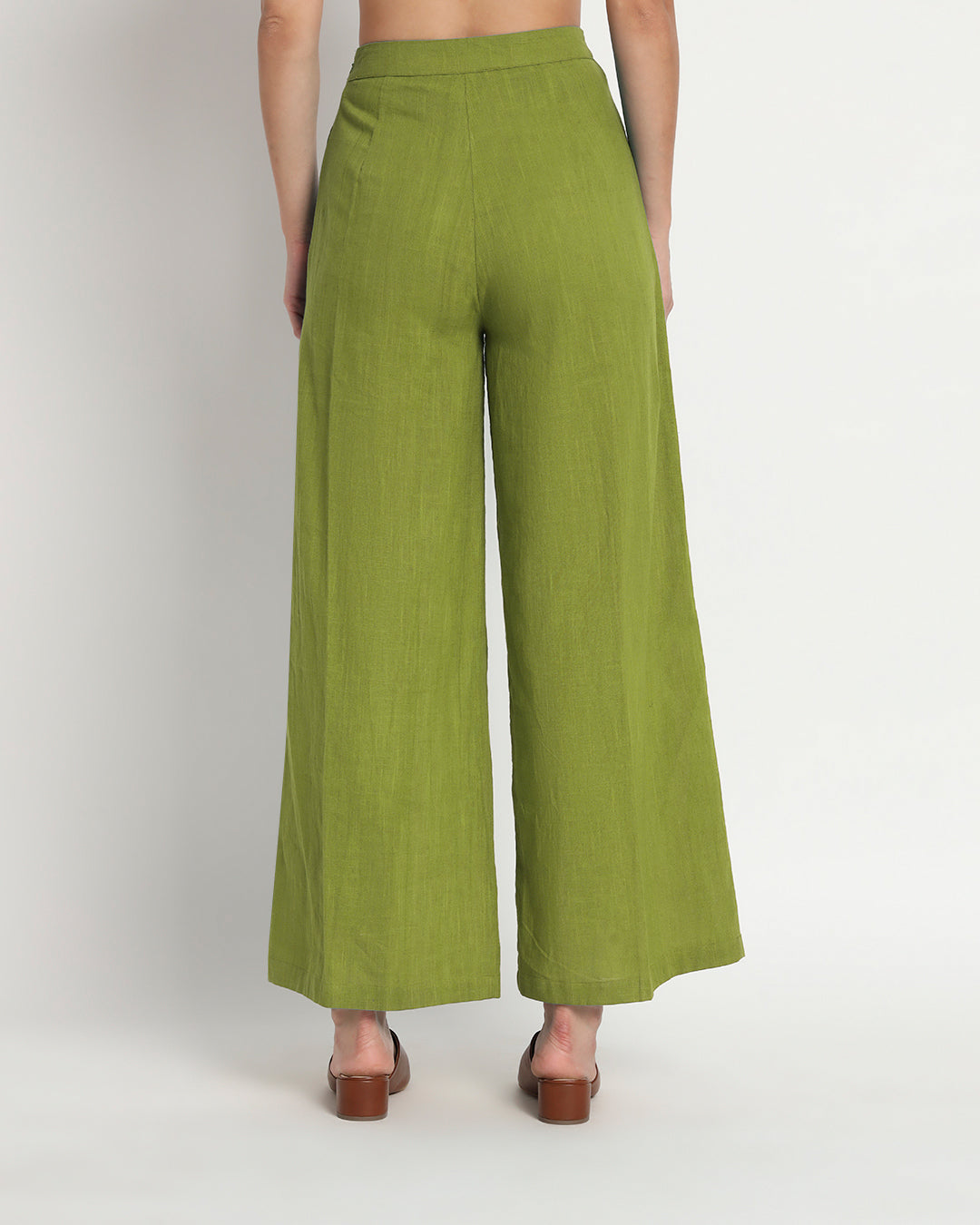 Sage Green Dreamy Flare Spaghetti Solid Co-ord Set