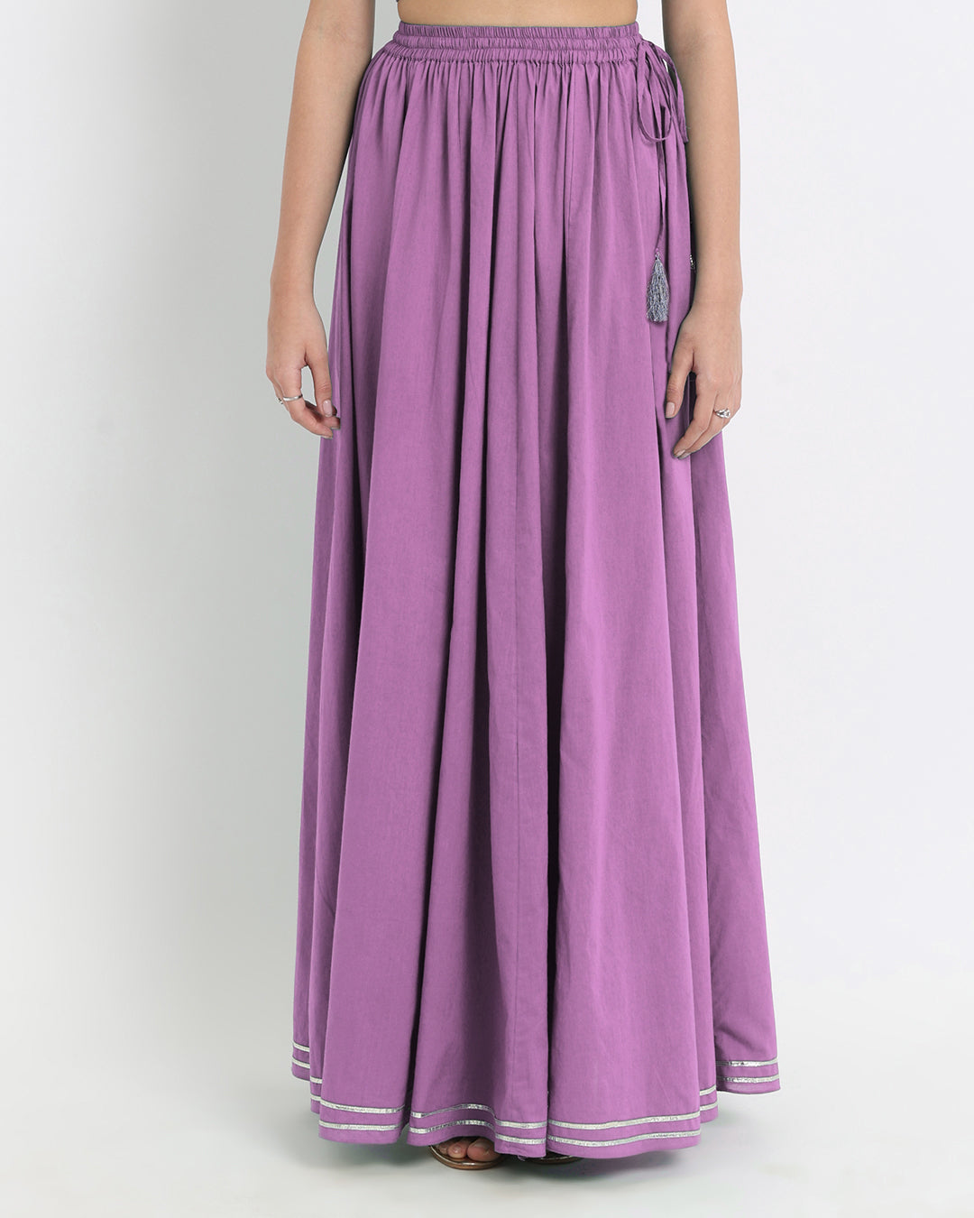 Wisteria Purple Circle Cut Skirt