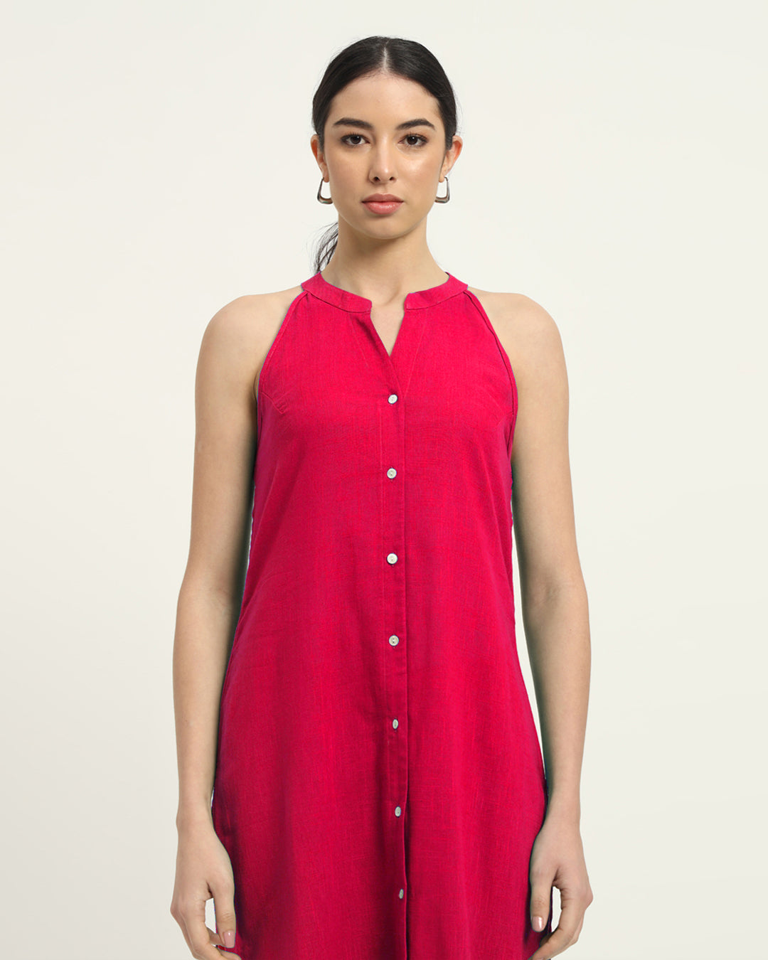 Queen's Gulabi Mermaid Button Down Solid Co-ord Set