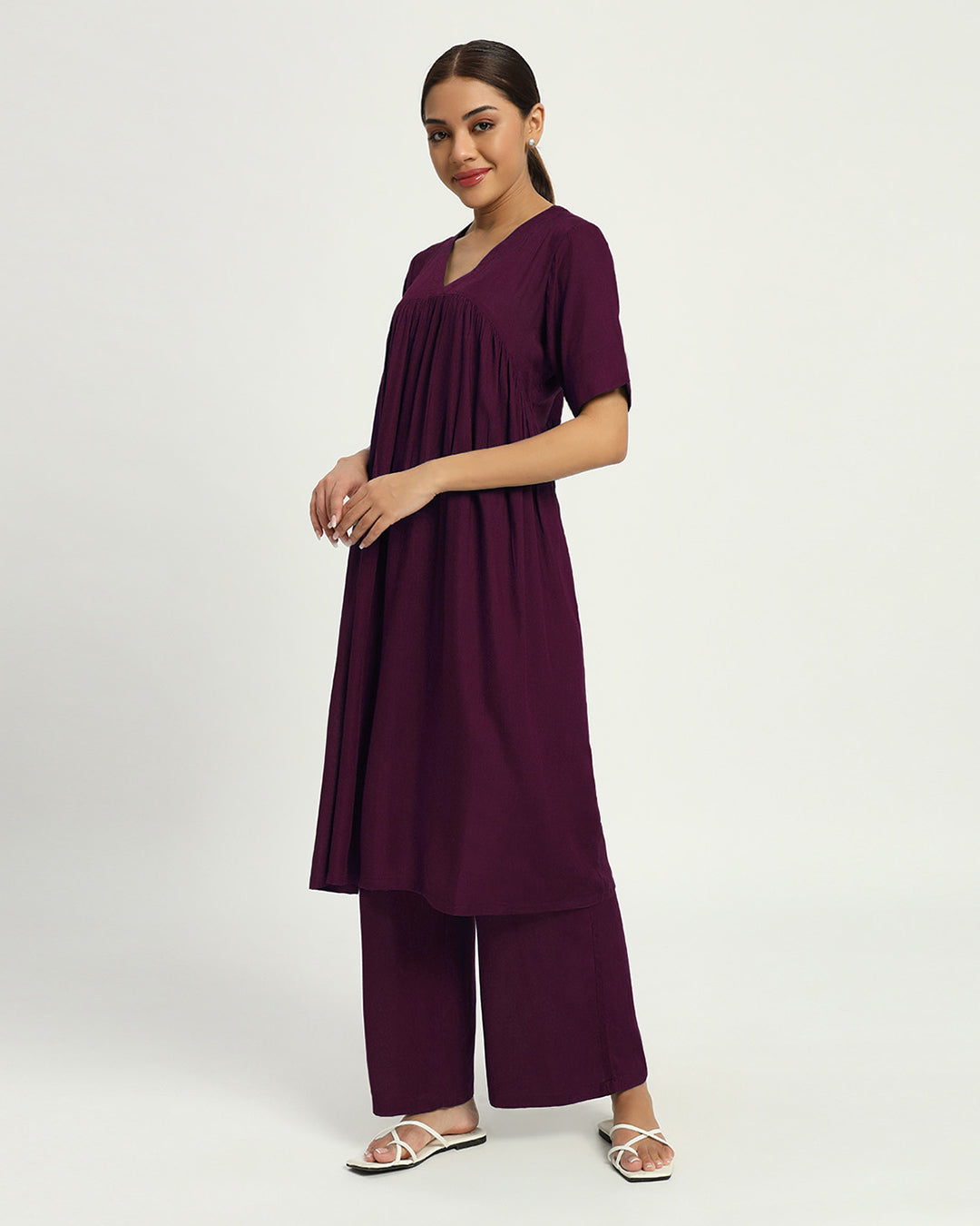 Plum Passion Everyday Urban Vibe Co-ord Set