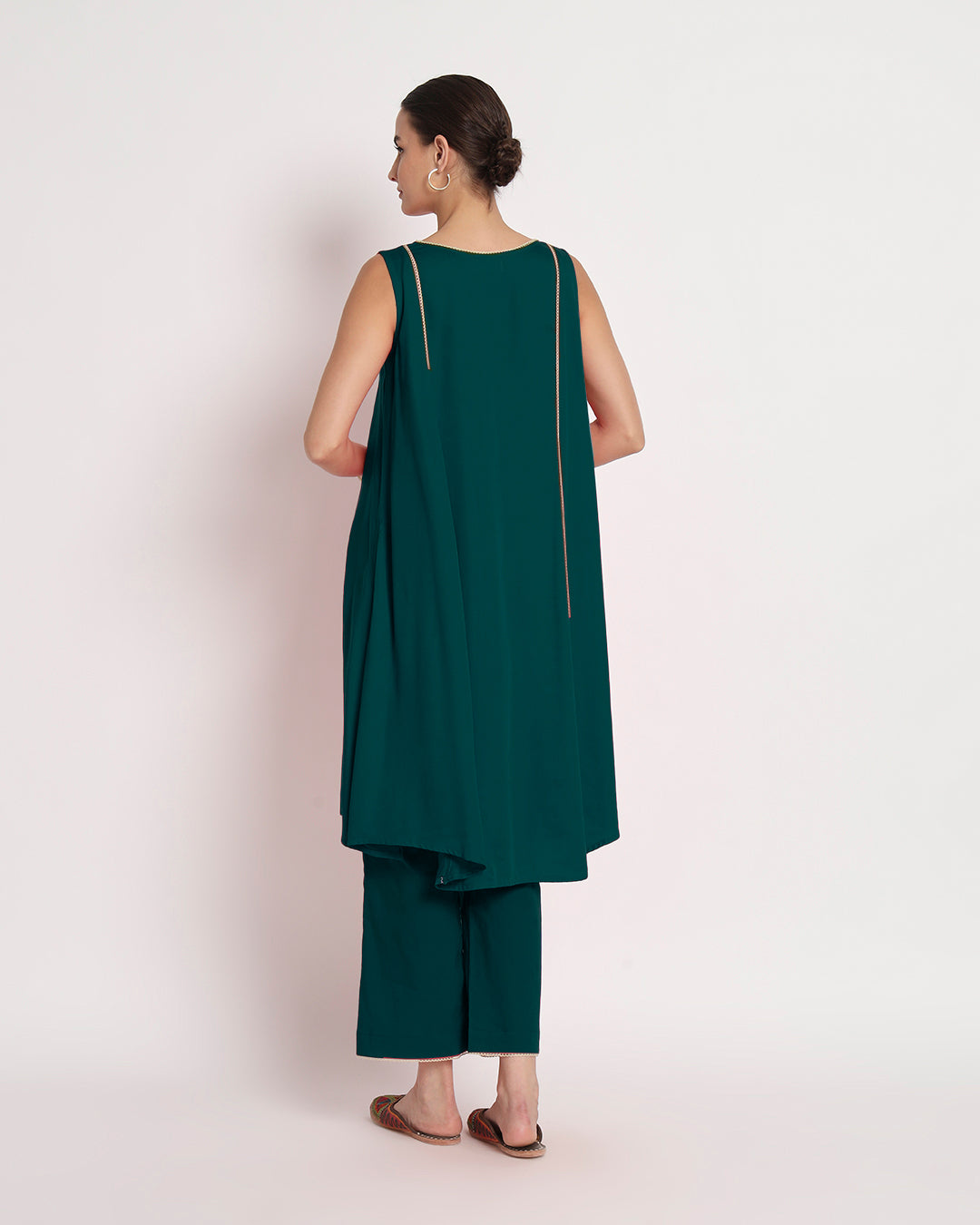 Deep Teal Whimsy Gala Flared Co-ord Set