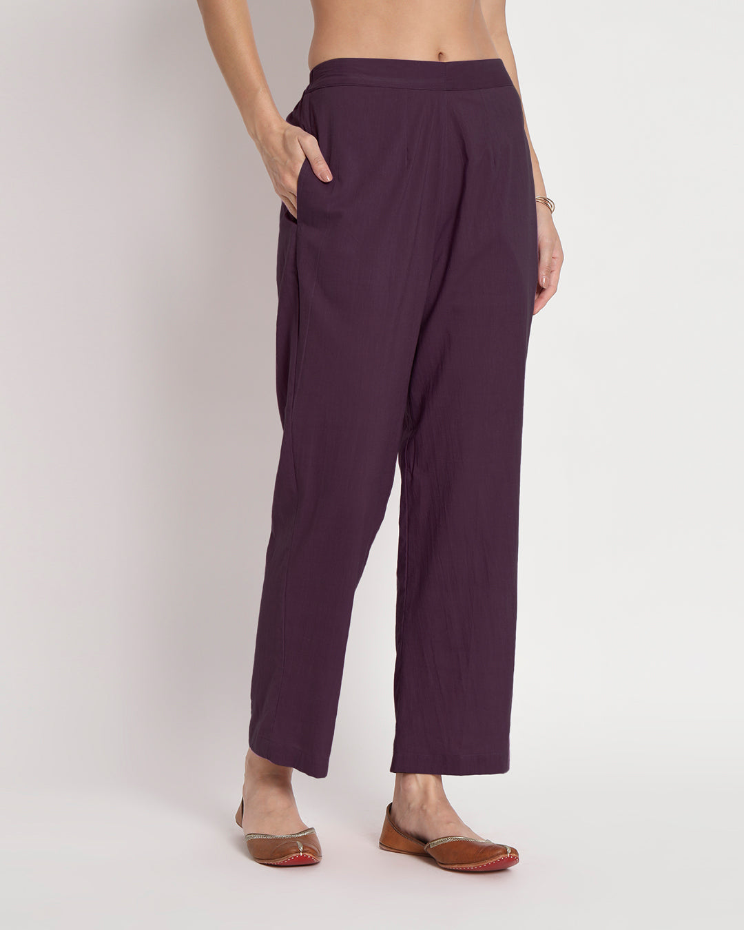 Plum Passion Flowing Silk Gala Co-ord Set