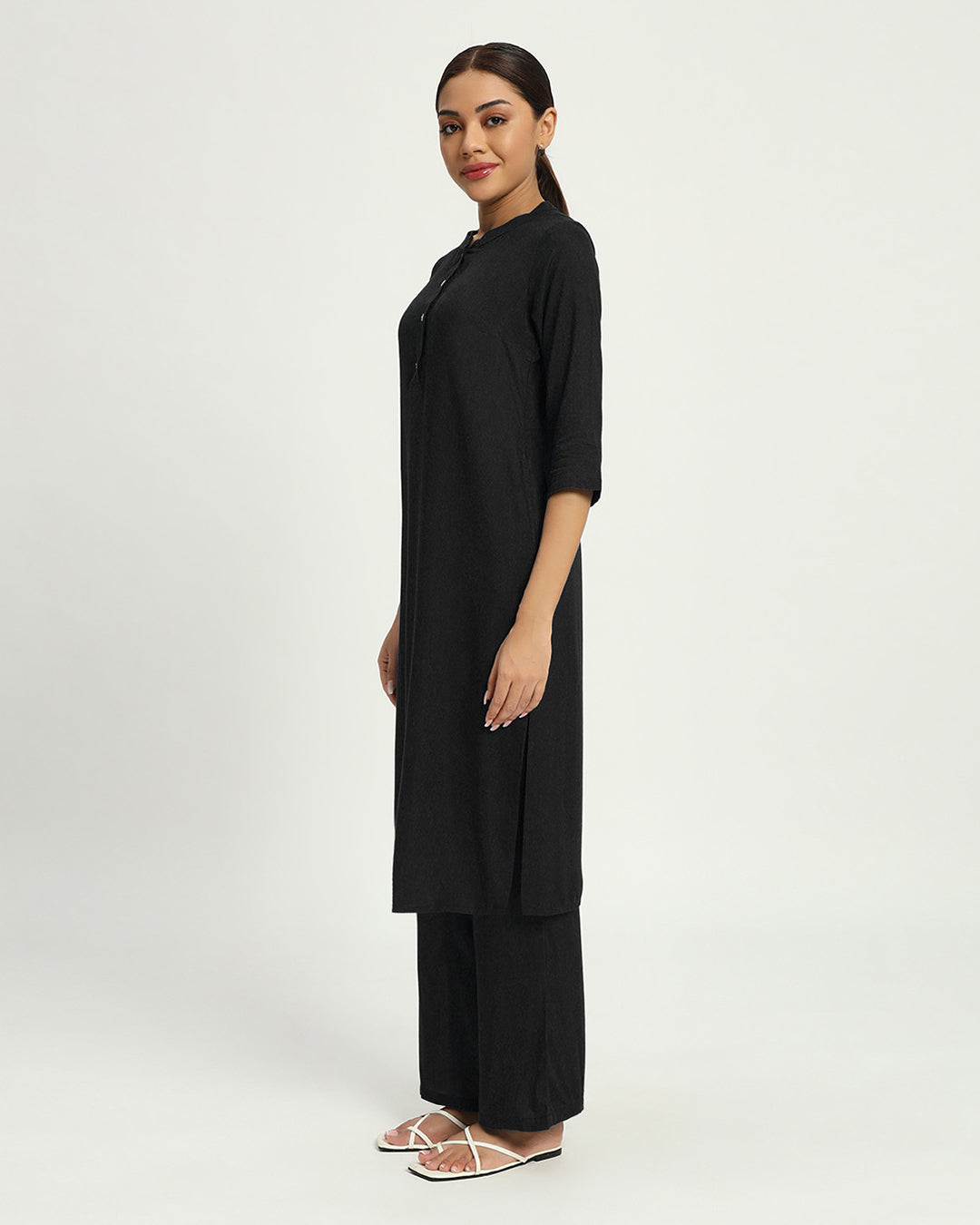 Black Everyday Power Chic Co-ord Set