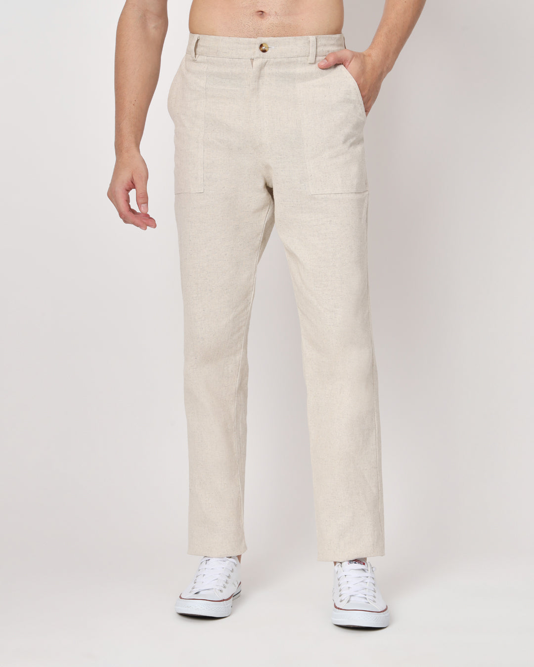 Comfy Ease Beige Men's Pants