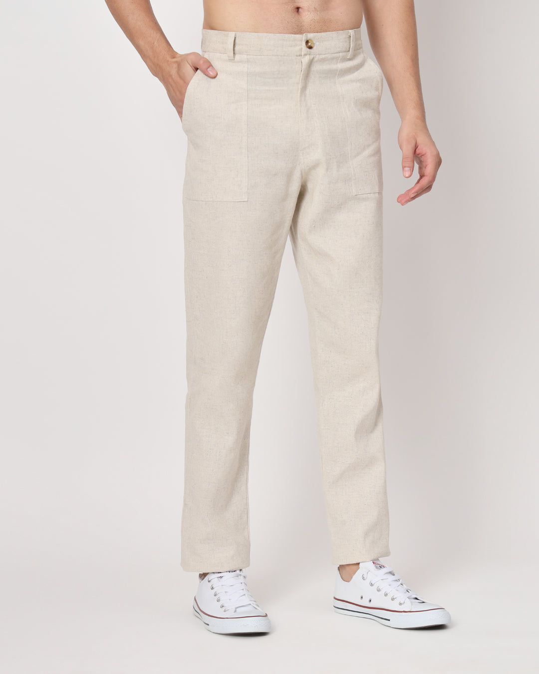 Comfy Ease Beige Men's Pants