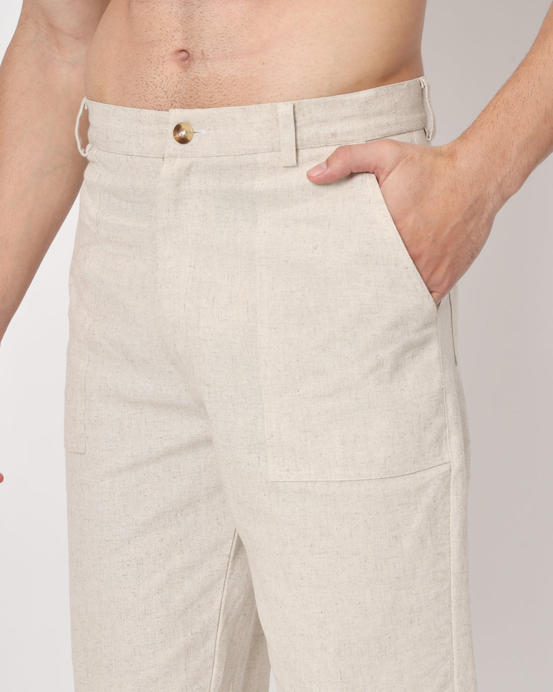 Comfy Ease Beige Men's Pants