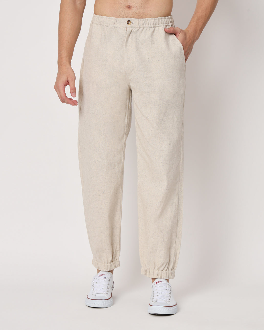 Flex Relax Men's Beige Jog Pants