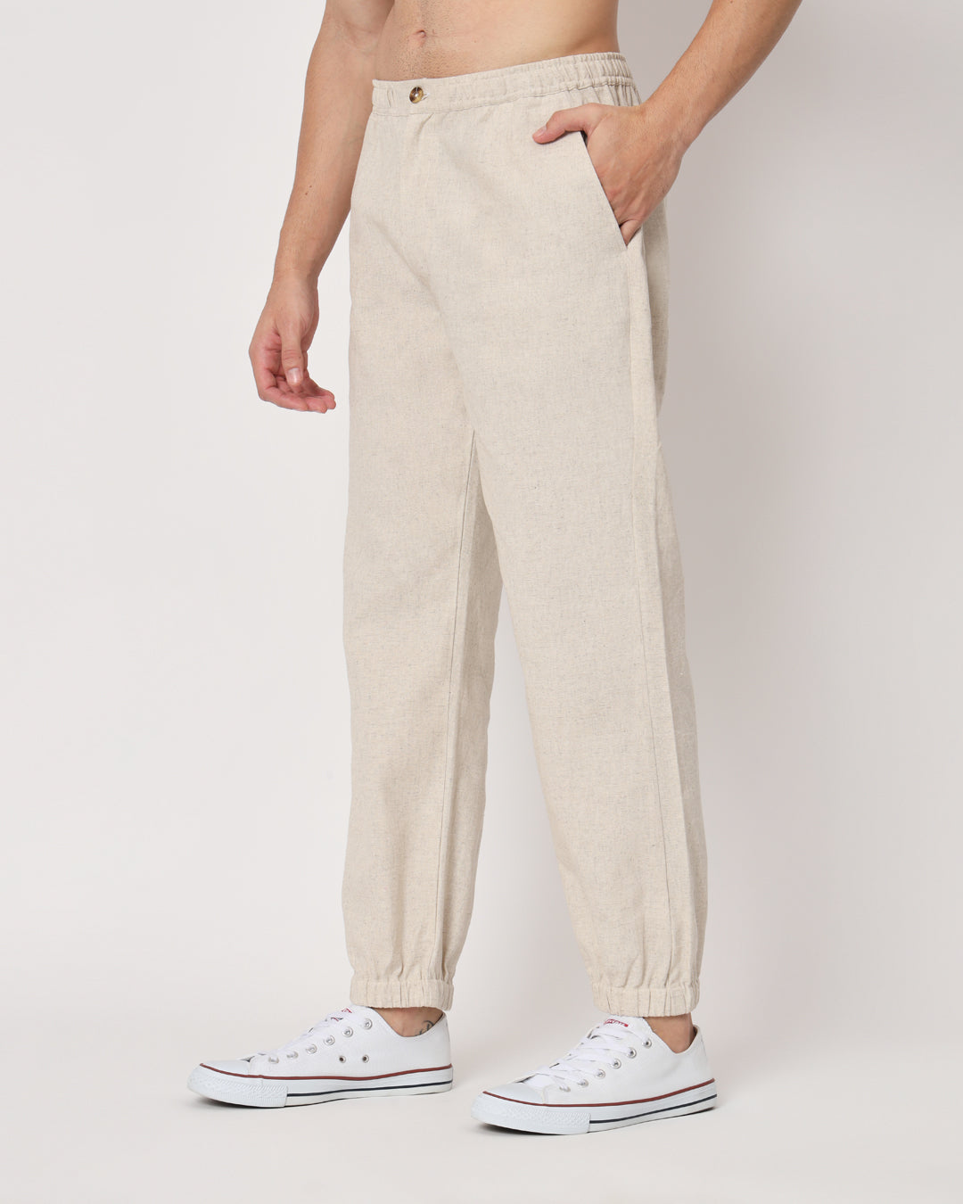 Flex Relax Men's Beige Jog Pants