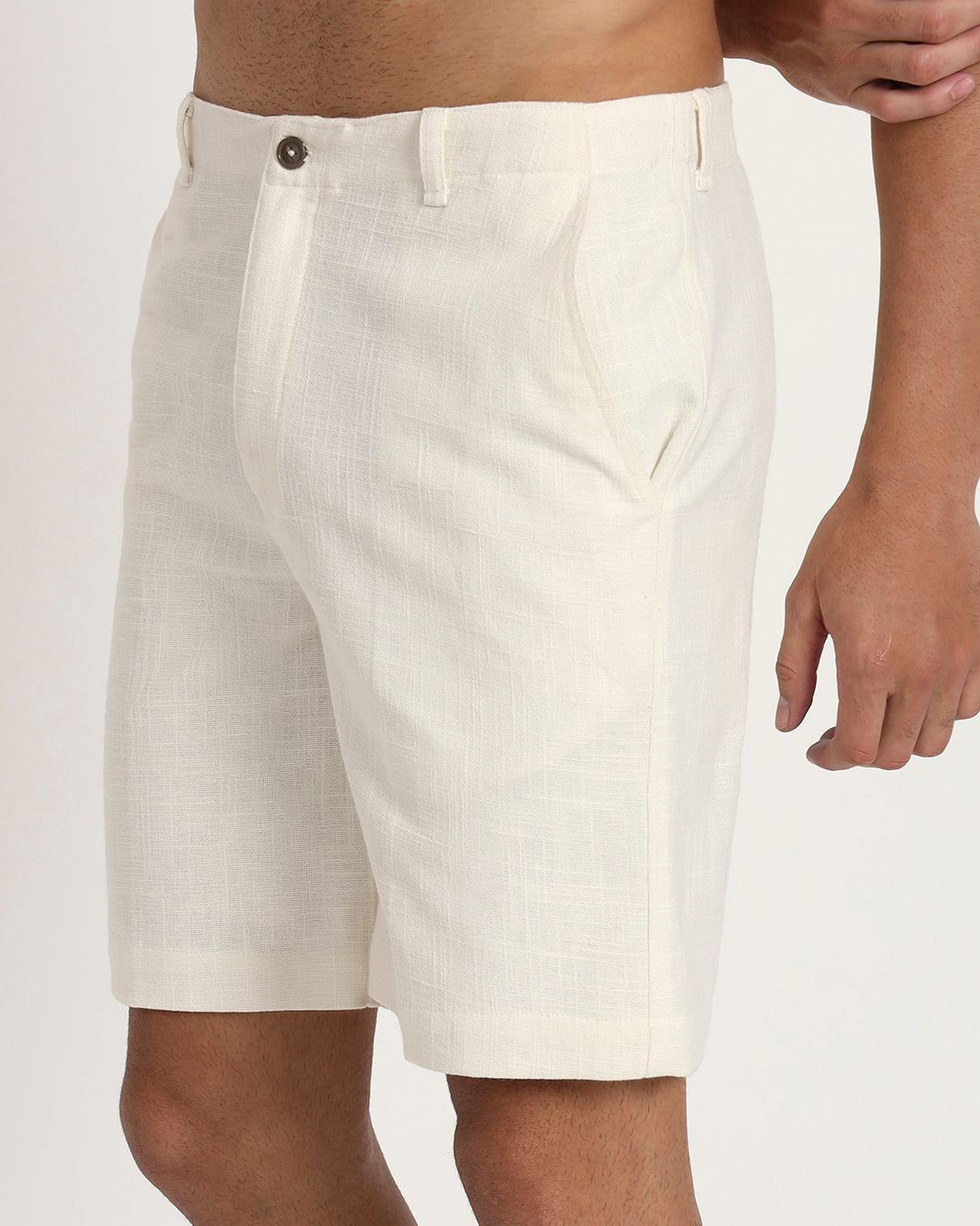 Ready For Anything White Men's Shorts