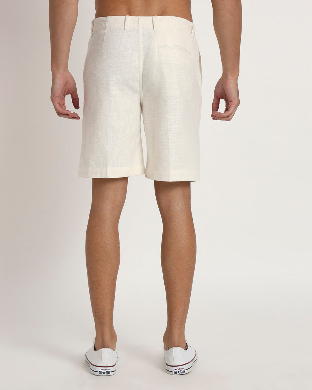 Ready For Anything White Men's Shorts